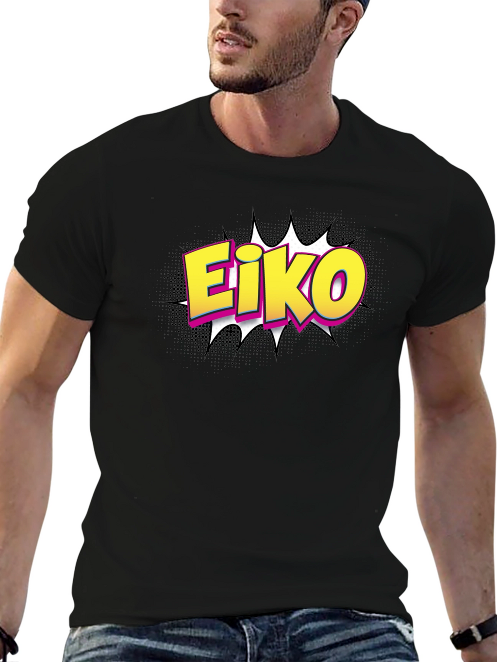 Eiko Comic Style Graphic T-Shirt
