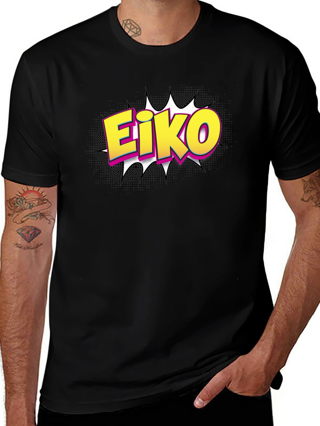 Eiko Comic Style Graphic T-Shirt