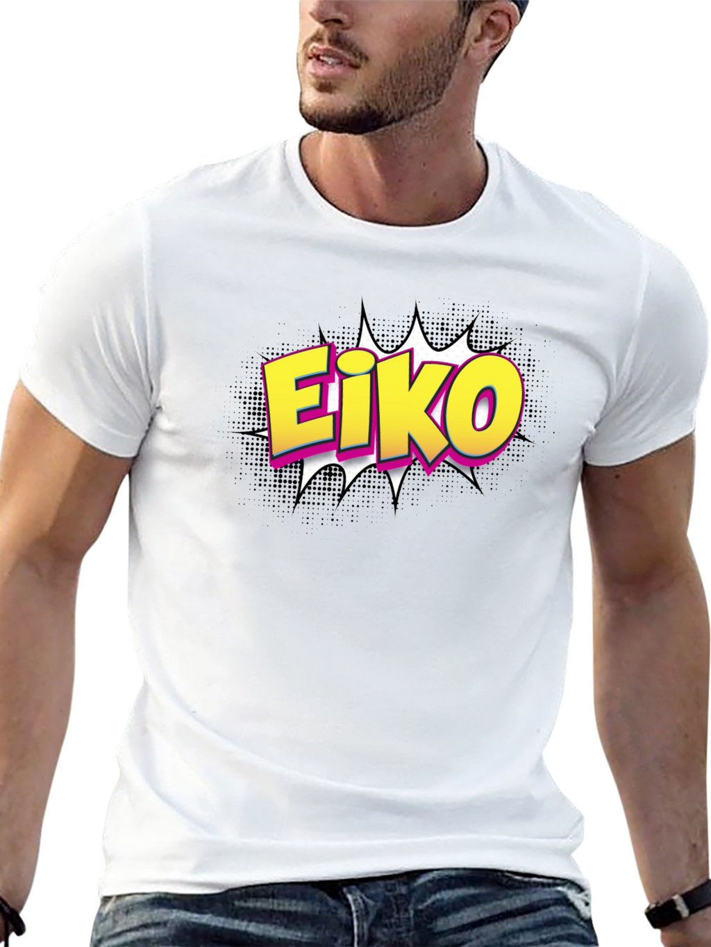 Eiko Comic Style Graphic T-Shirt