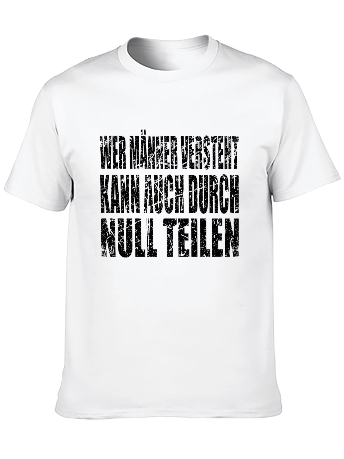 Humorous German Slogan T-Shirt - Mens Black Tee