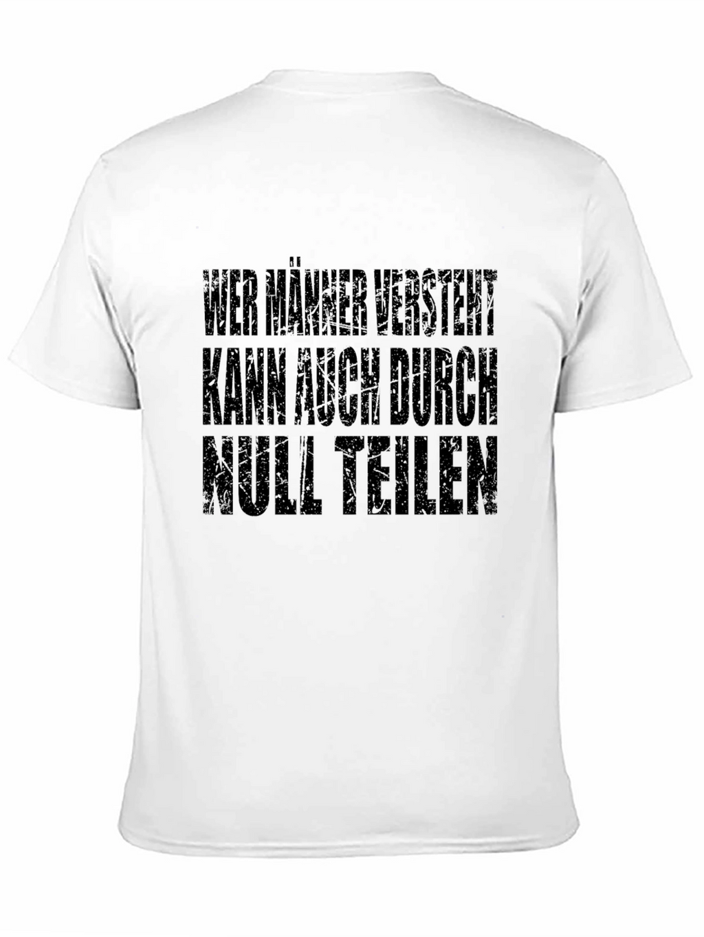 Humorous German Slogan T-Shirt - Mens Black Tee