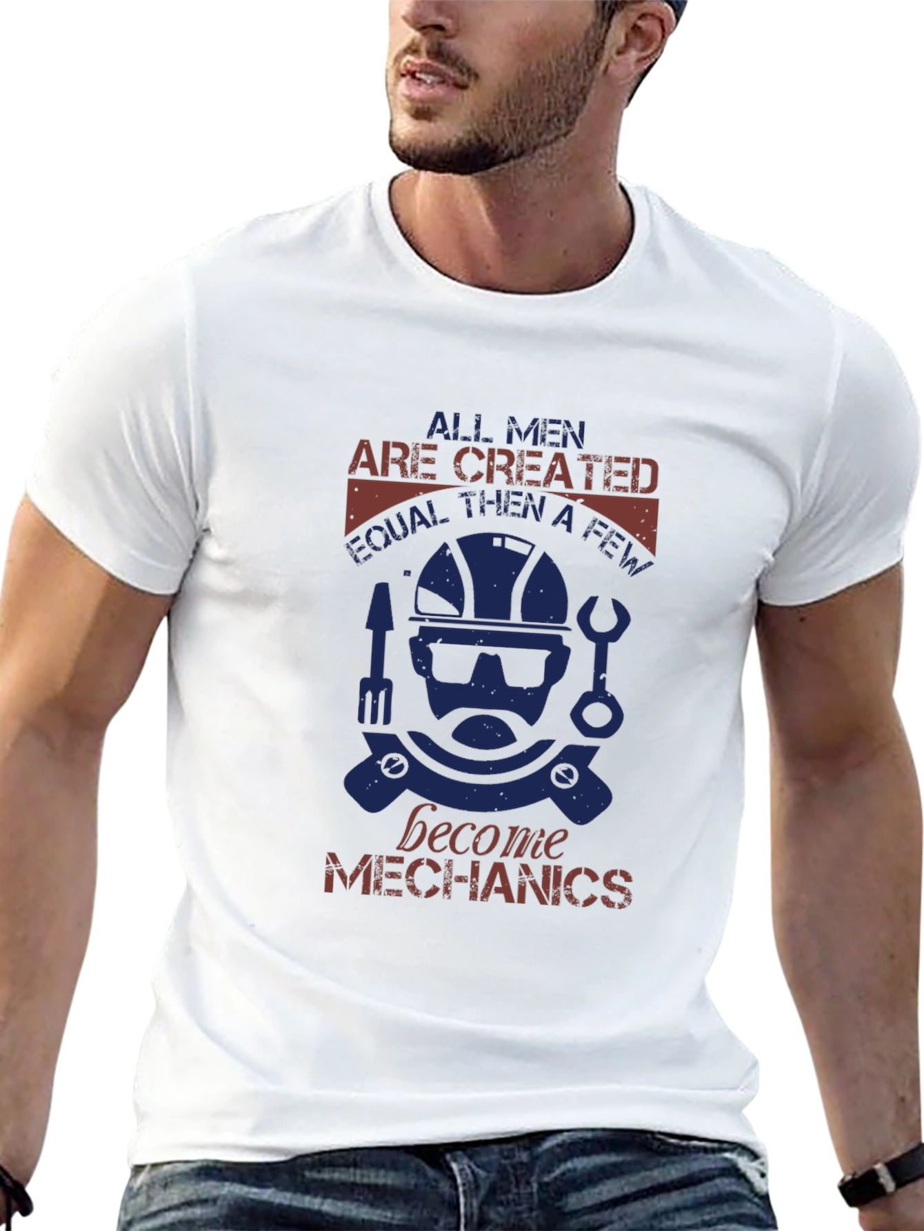 Mechanic Graphic Tee - All Men Are Created Equal