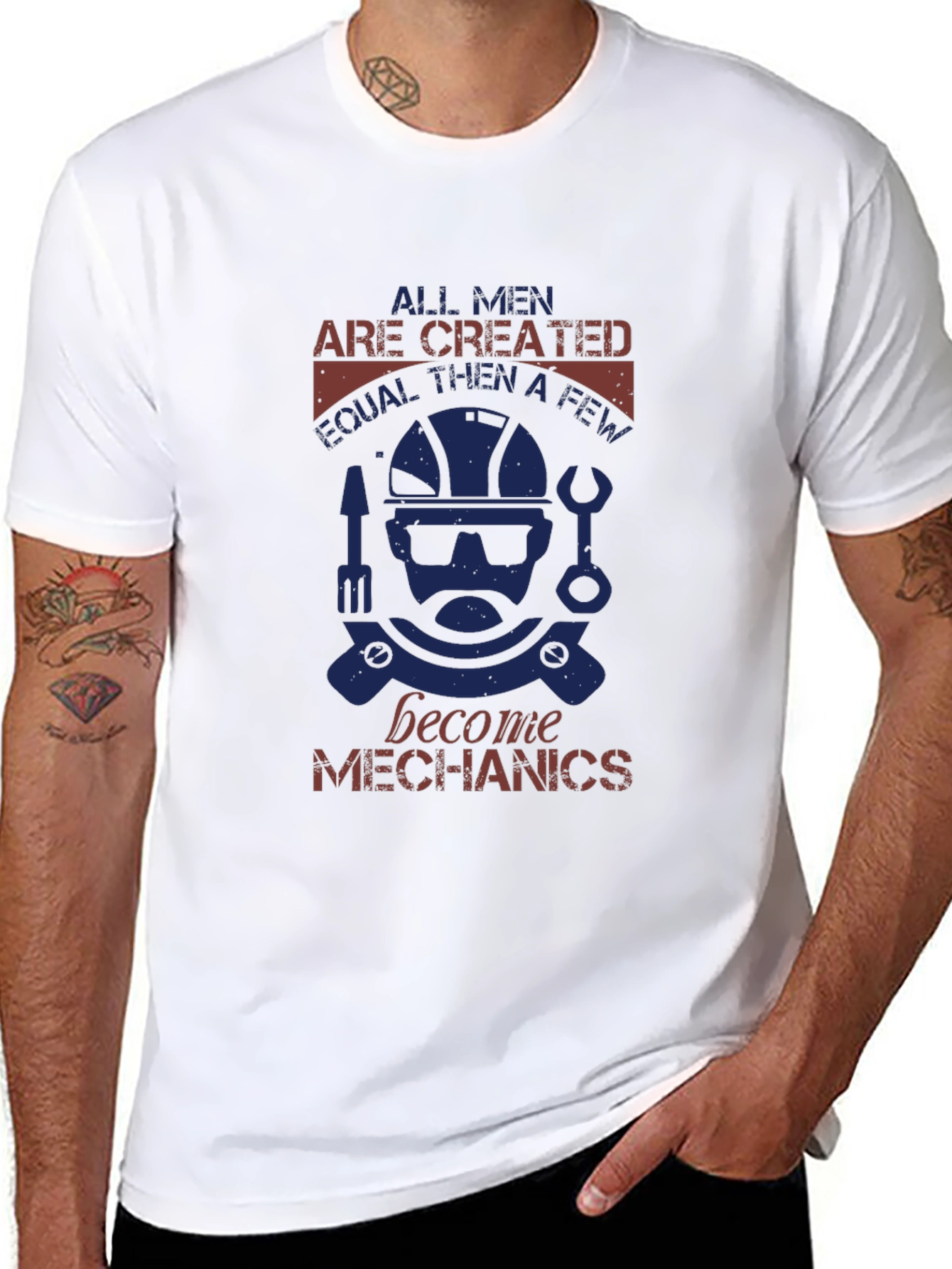 Mechanic Graphic Tee - All Men Are Created Equal