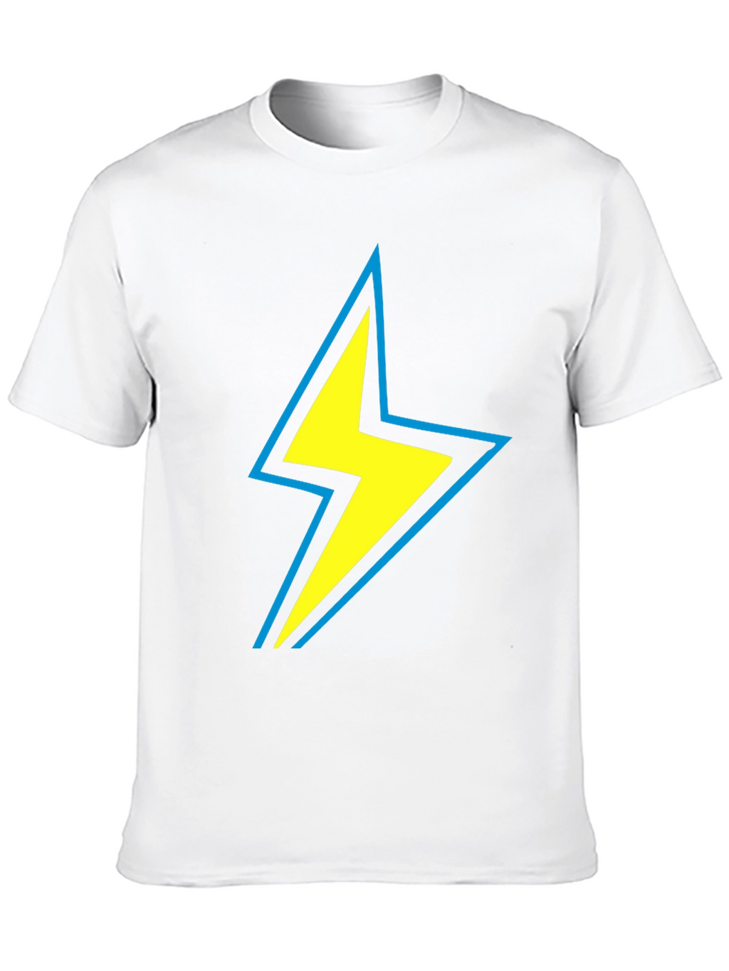 Lightning Bolt Graphic Tee - Black Cotton Comfort