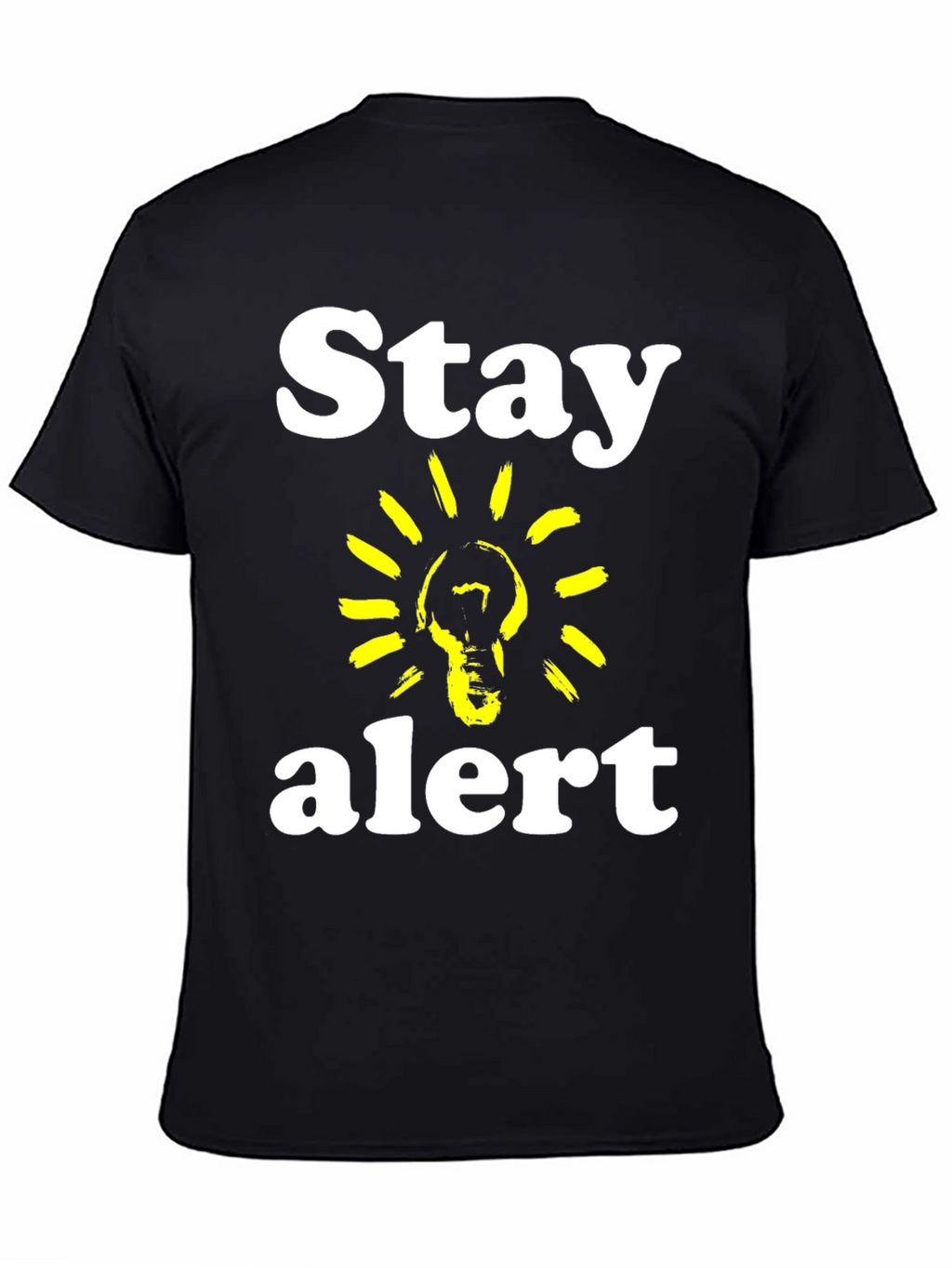 Stay Alert T-Shirt - Lightbulb Graphic Tee