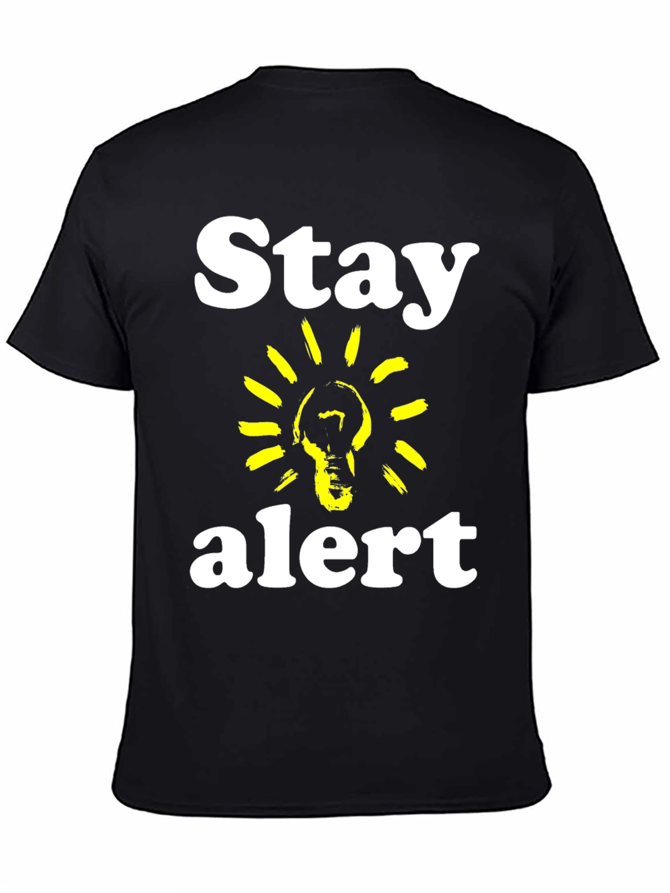 Stay Alert T-Shirt - Lightbulb Graphic Tee