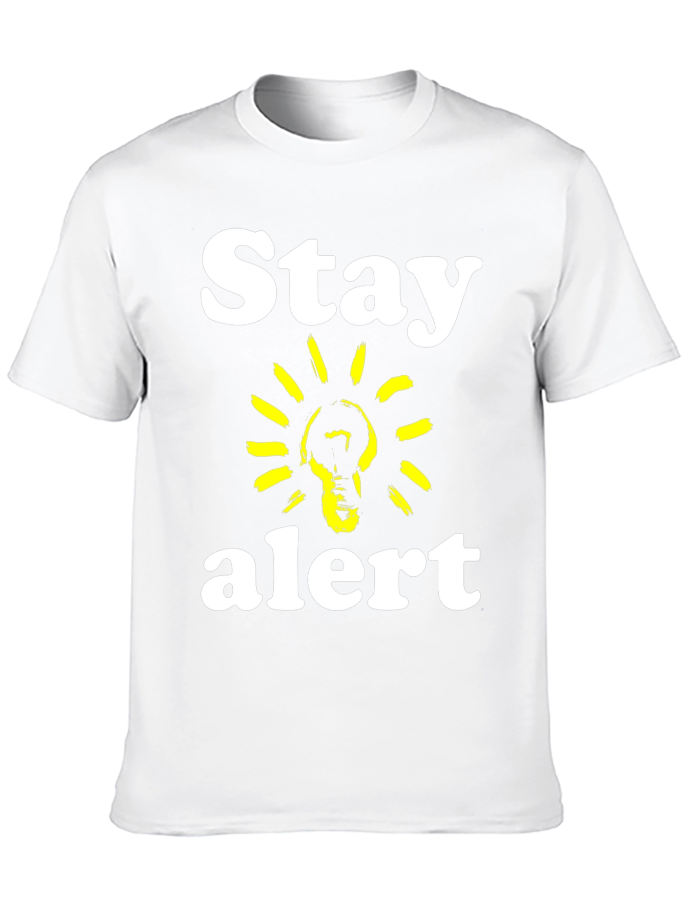 Stay Alert T-Shirt - Lightbulb Graphic Tee