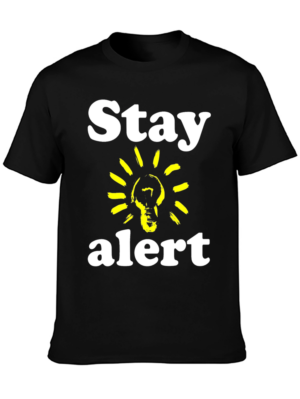 Stay Alert T-Shirt - Lightbulb Graphic Tee