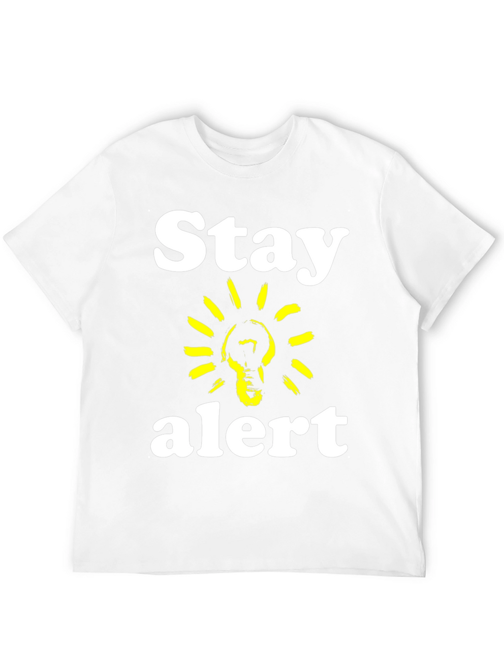 Stay Alert T-Shirt - Lightbulb Graphic Tee