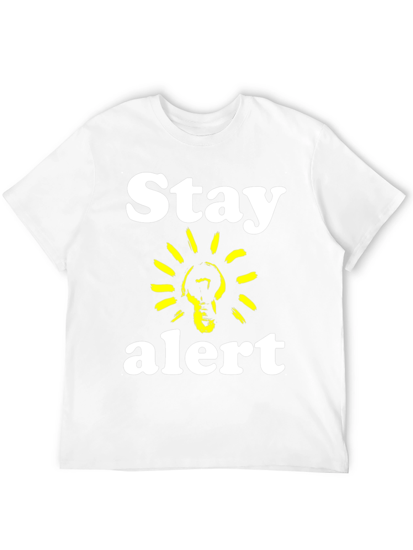 Stay Alert T-Shirt - Lightbulb Graphic Tee