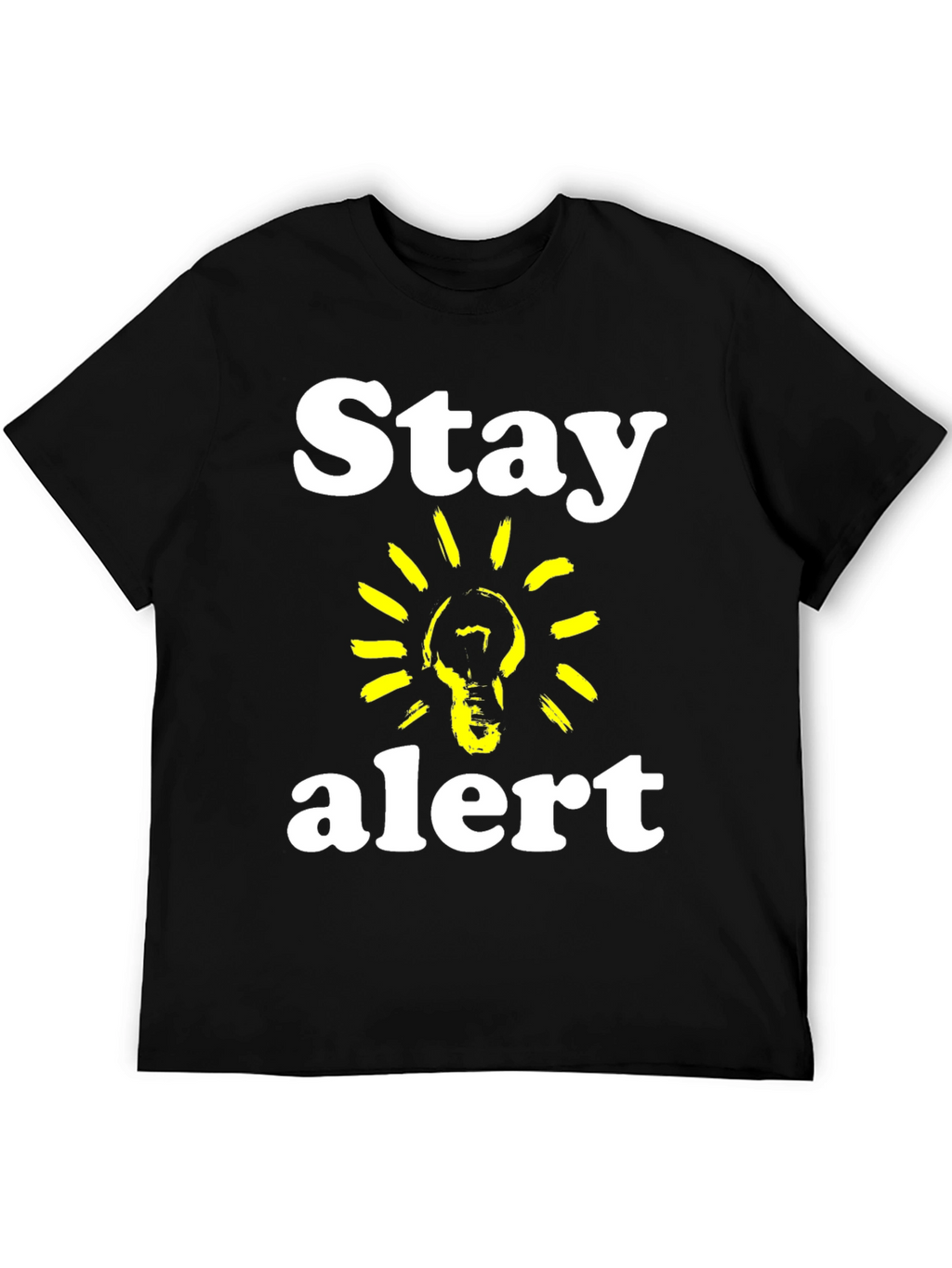 Stay Alert T-Shirt - Lightbulb Graphic Tee