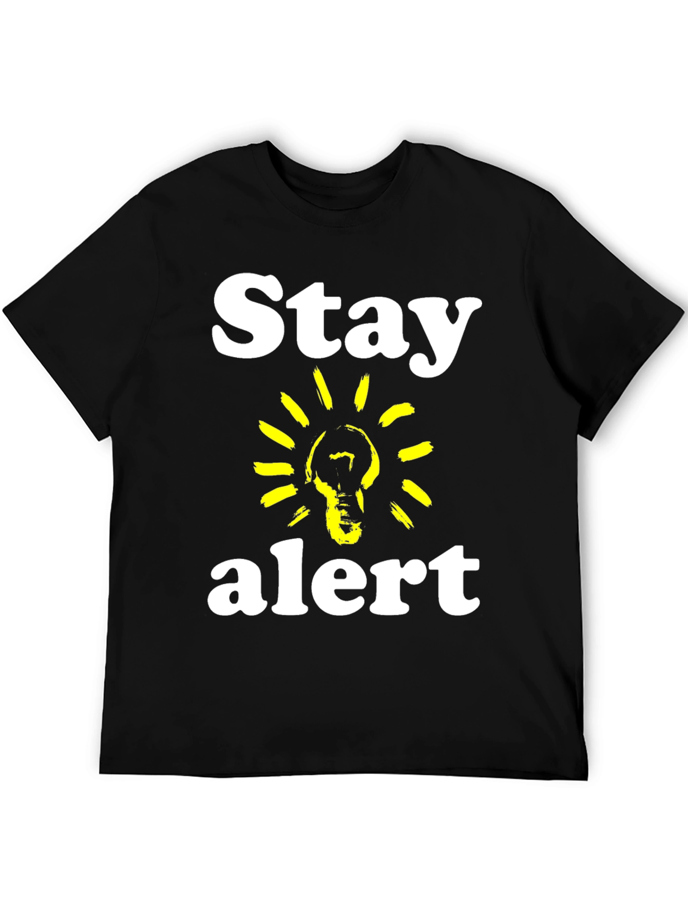 Stay Alert T-Shirt - Lightbulb Graphic Tee