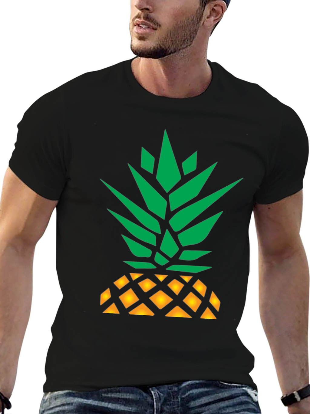 Pineapple Graphic T-Shirt - Funky Fruit Design