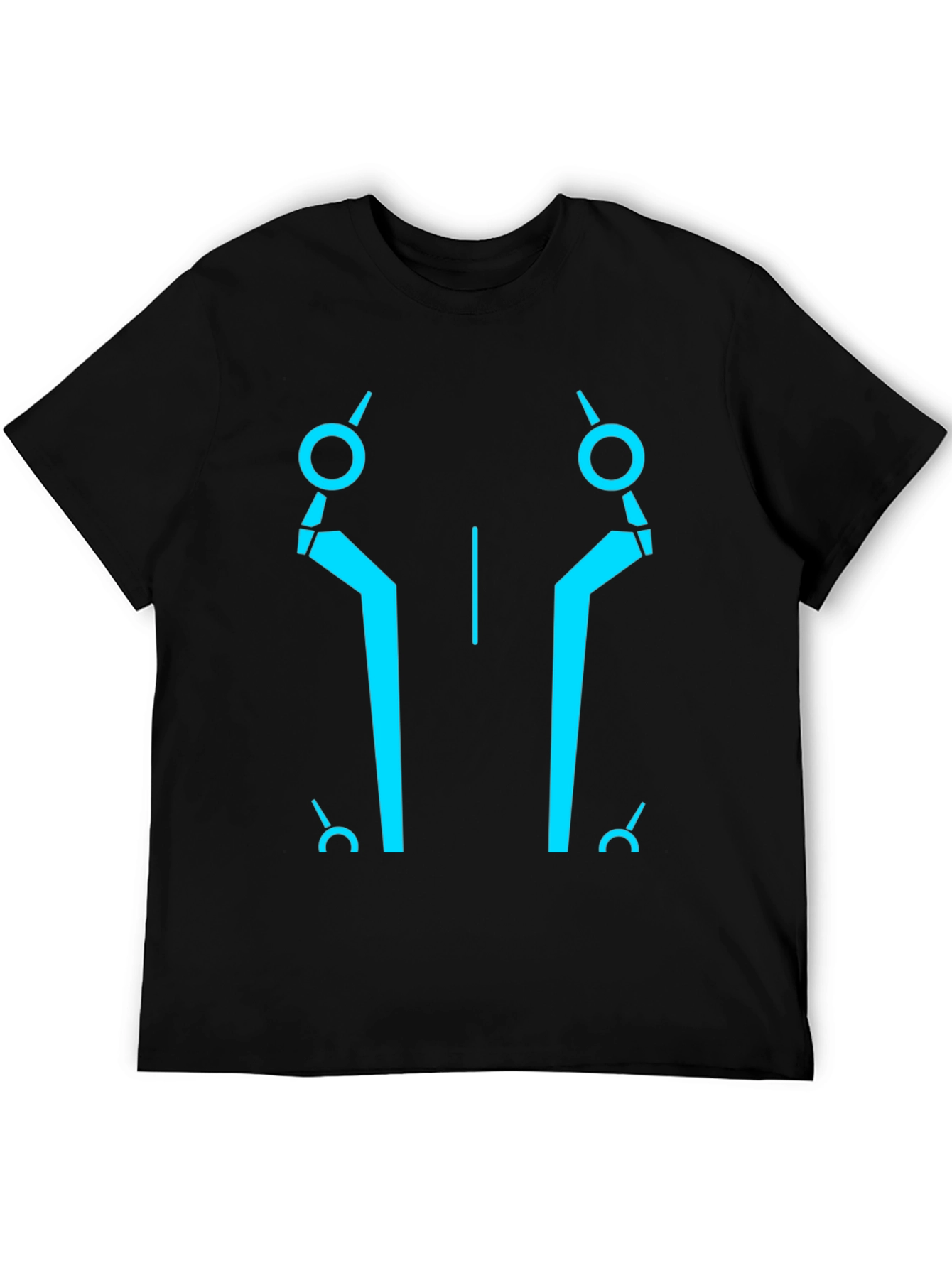 Tron Inspired Graphic Tee - Black