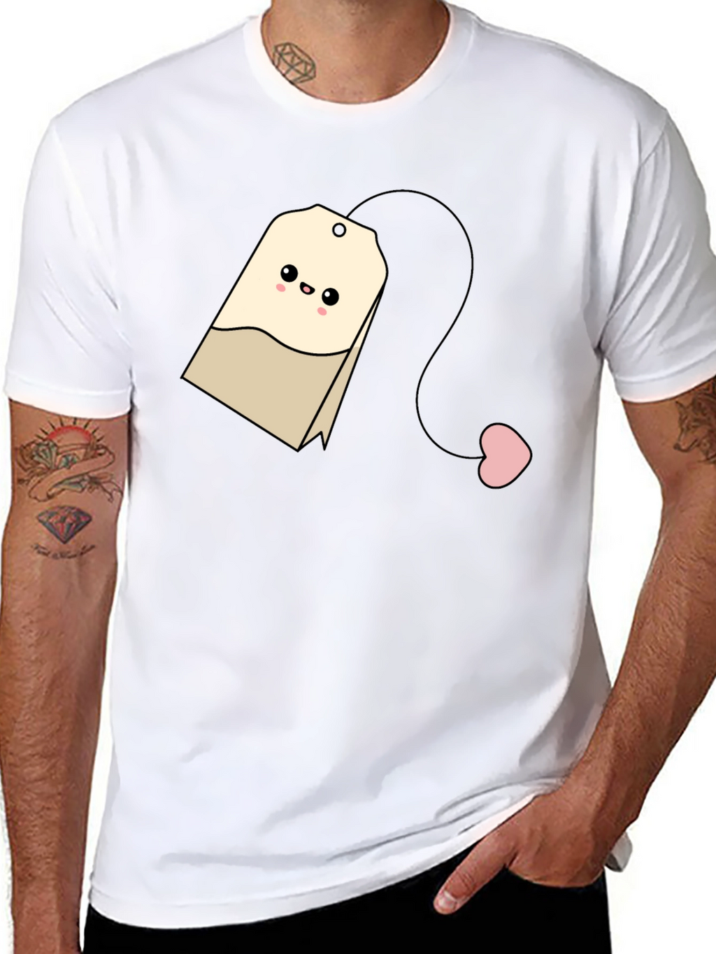 Cute Tea Bag Graphic T-Shirt