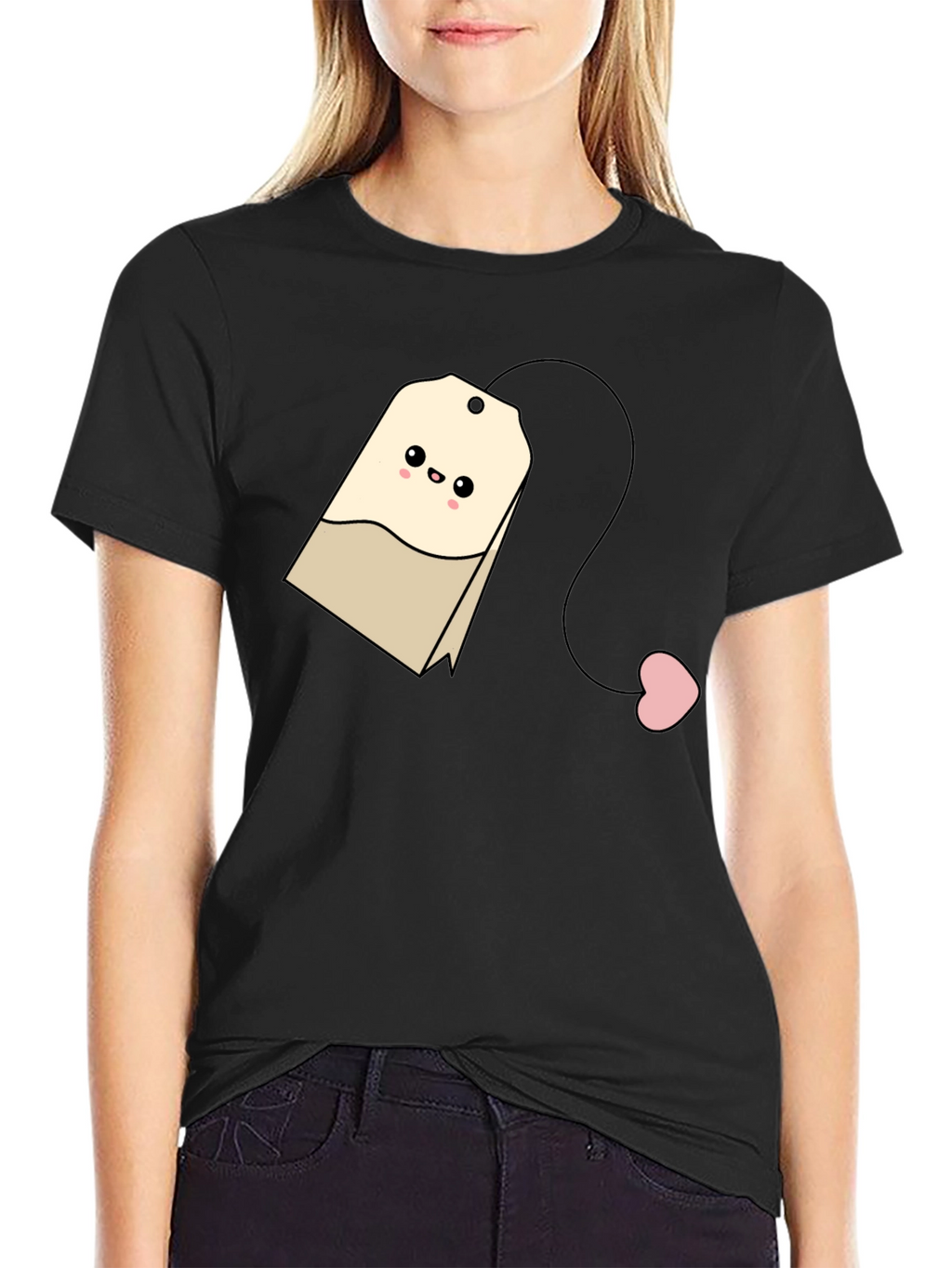 Cute Tea Bag Graphic T-Shirt