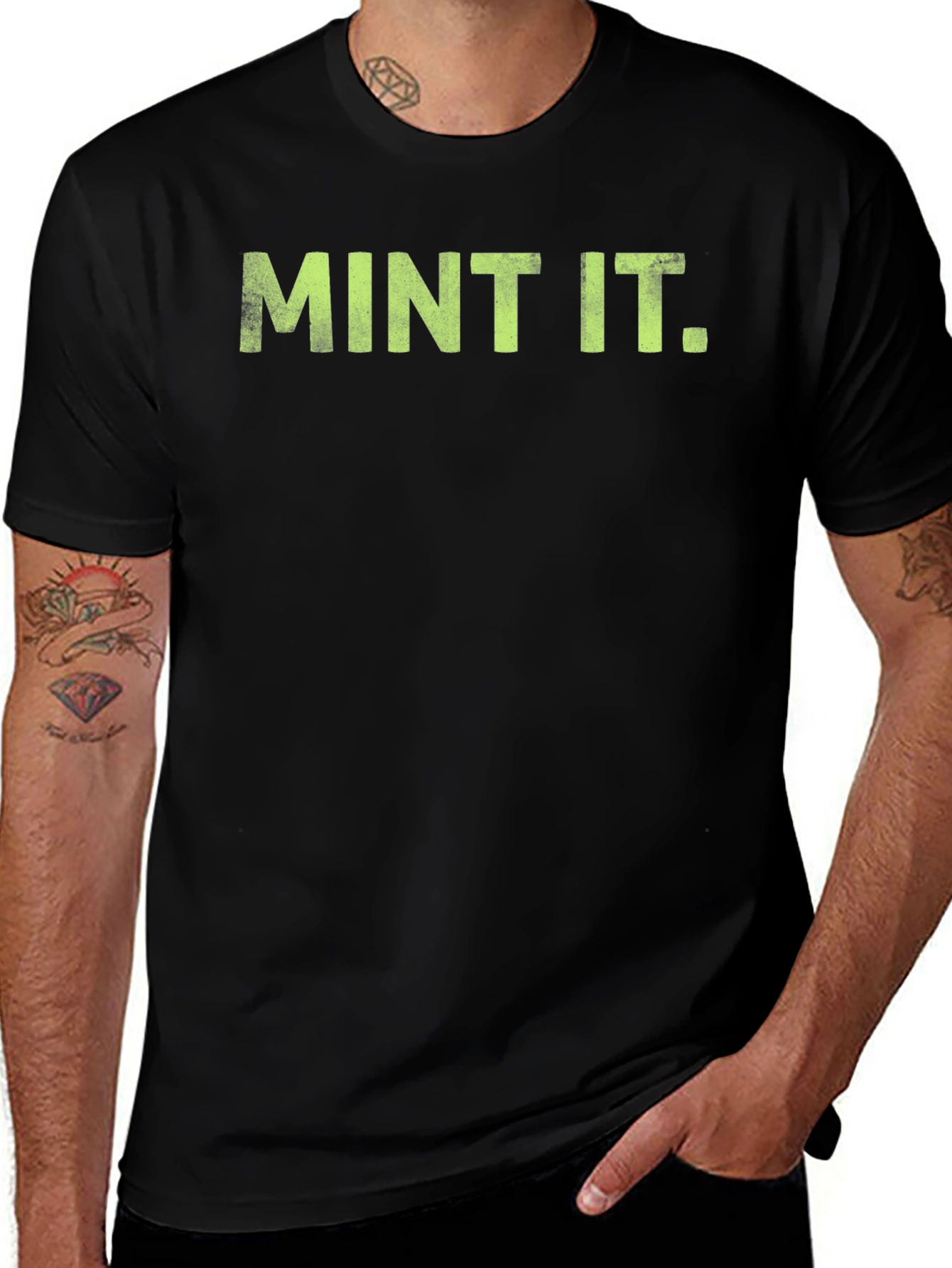 Mint It Graphic Tee - Mens Black T-Shirt