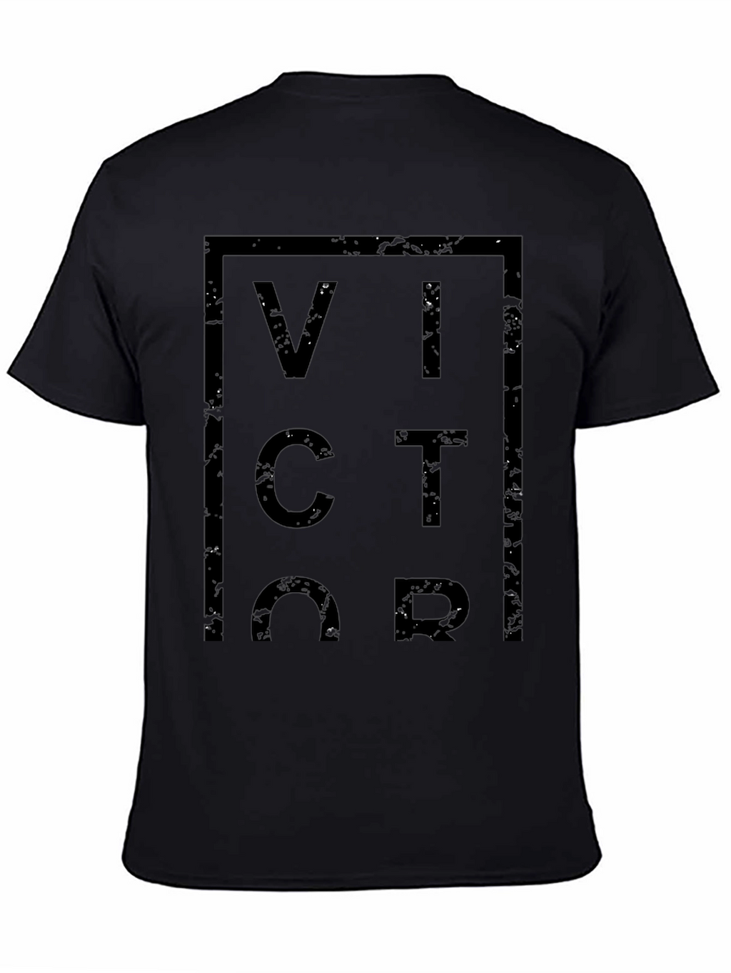 Victor Graphic Tee - Modern Black T-Shirt