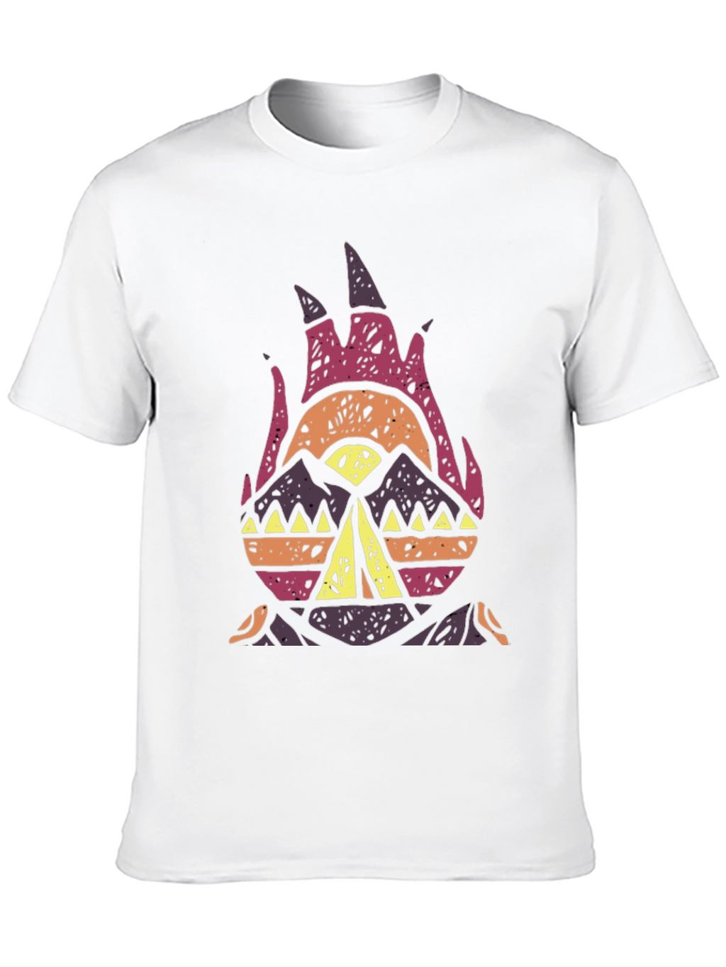Tribal Campfire Graphic Tee - Black