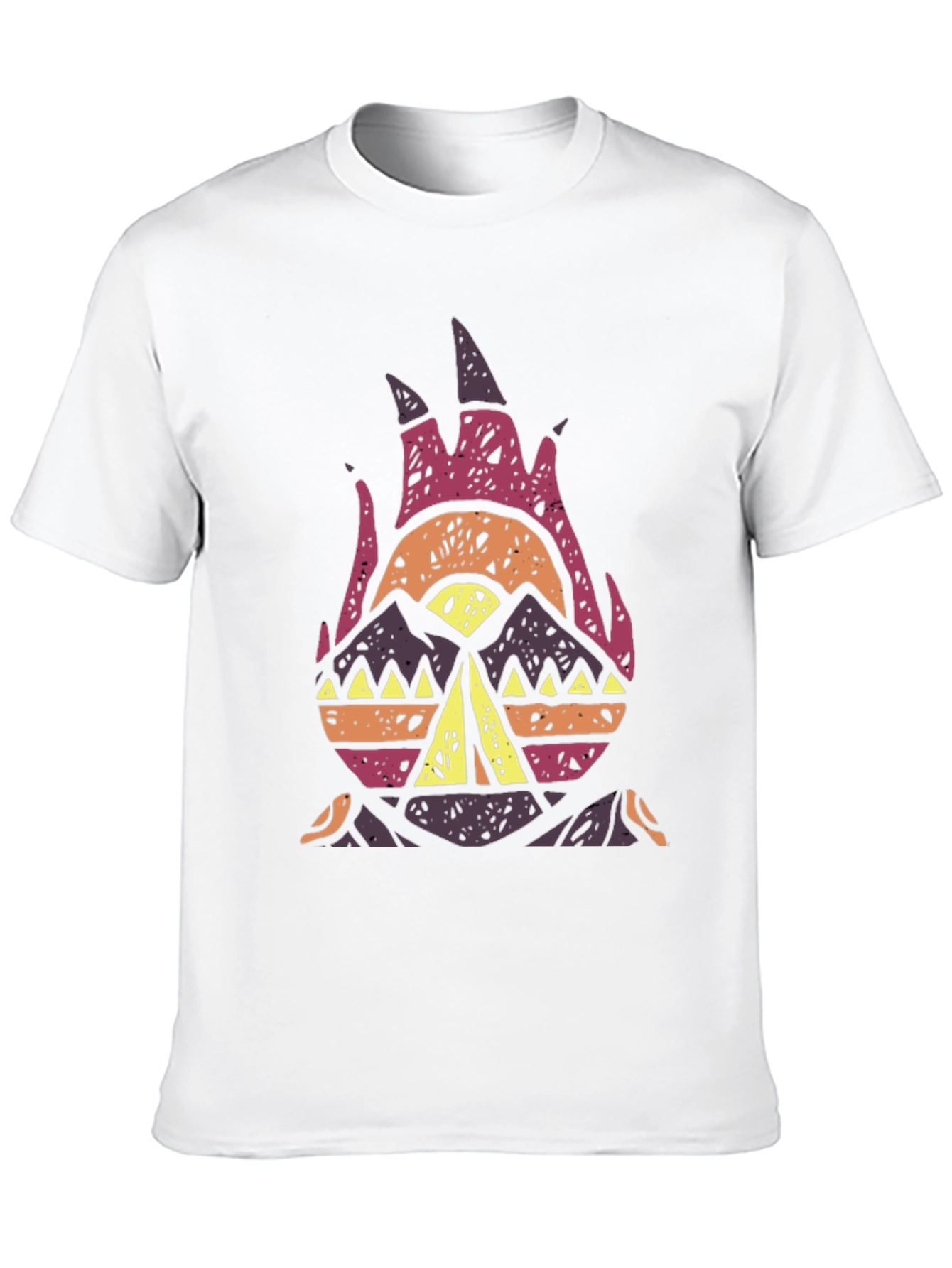 Tribal Campfire Graphic Tee - Black