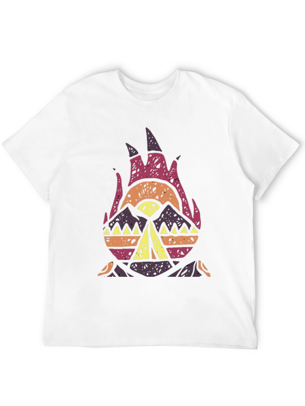 Tribal Campfire Graphic Tee - Black