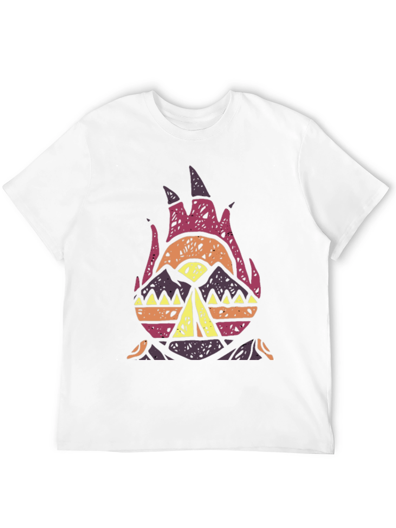 Tribal Campfire Graphic Tee - Black
