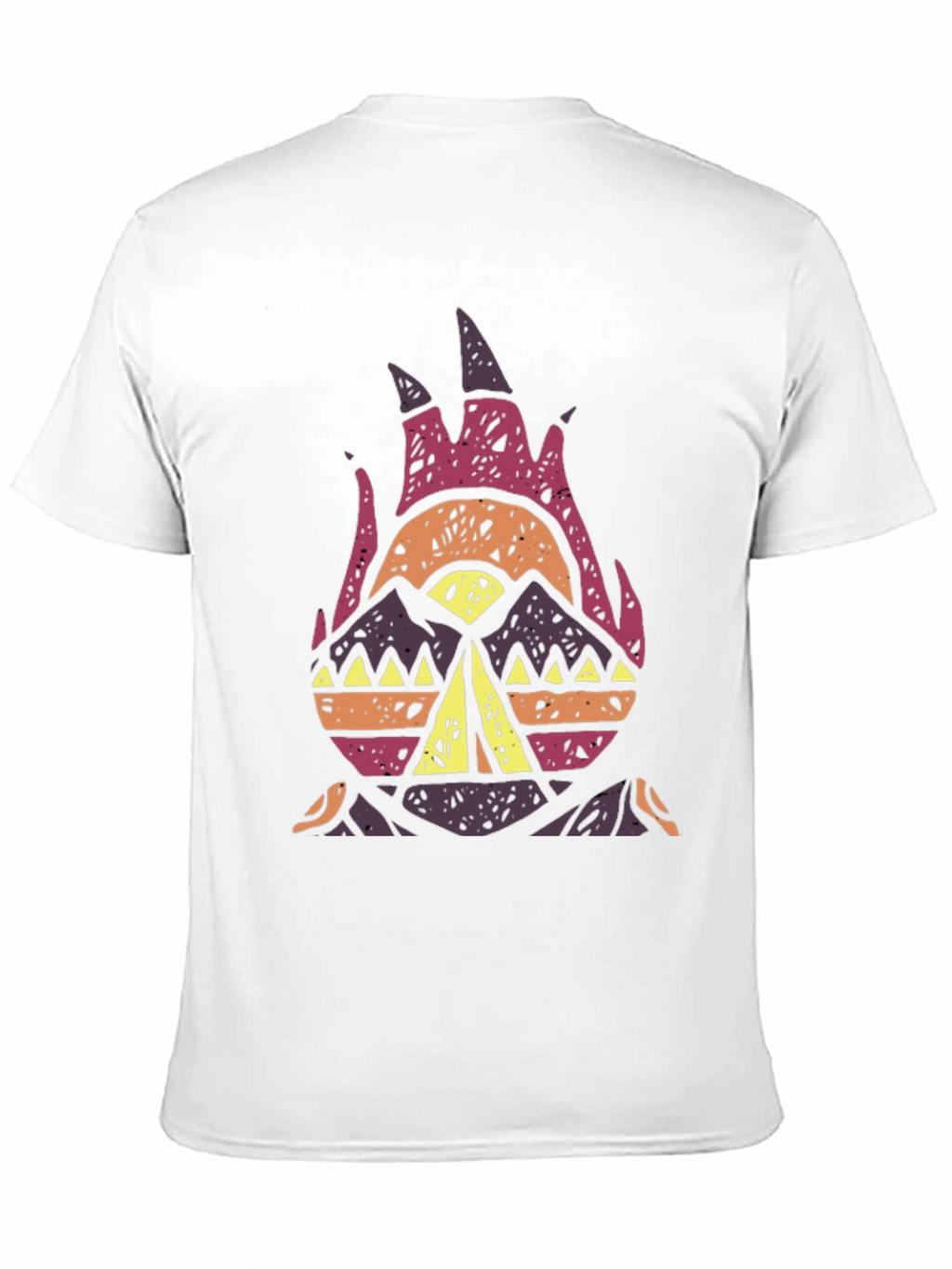 Tribal Campfire Graphic Tee - Black