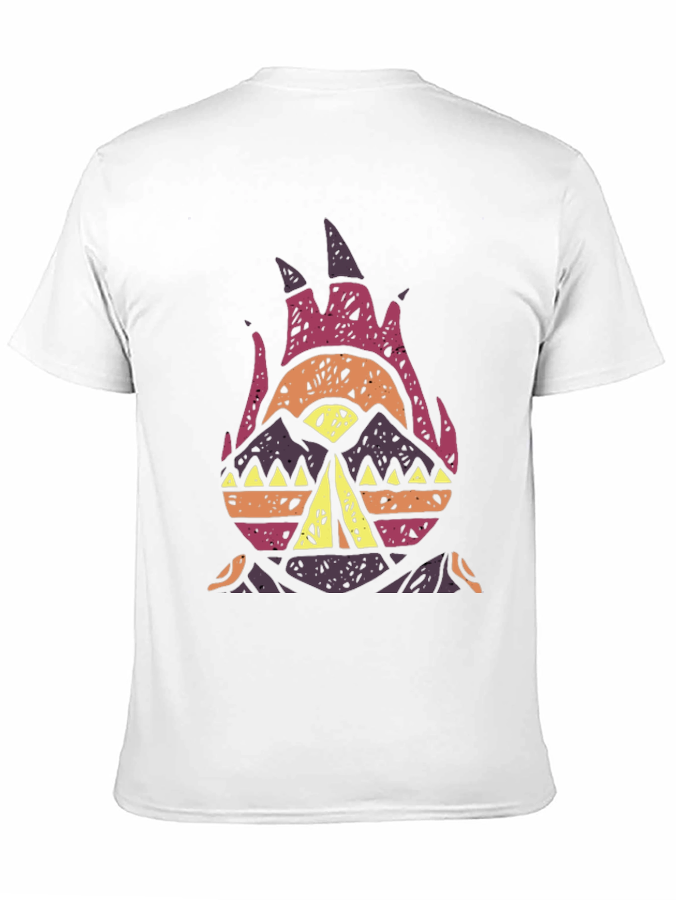 Tribal Campfire Graphic Tee - Black