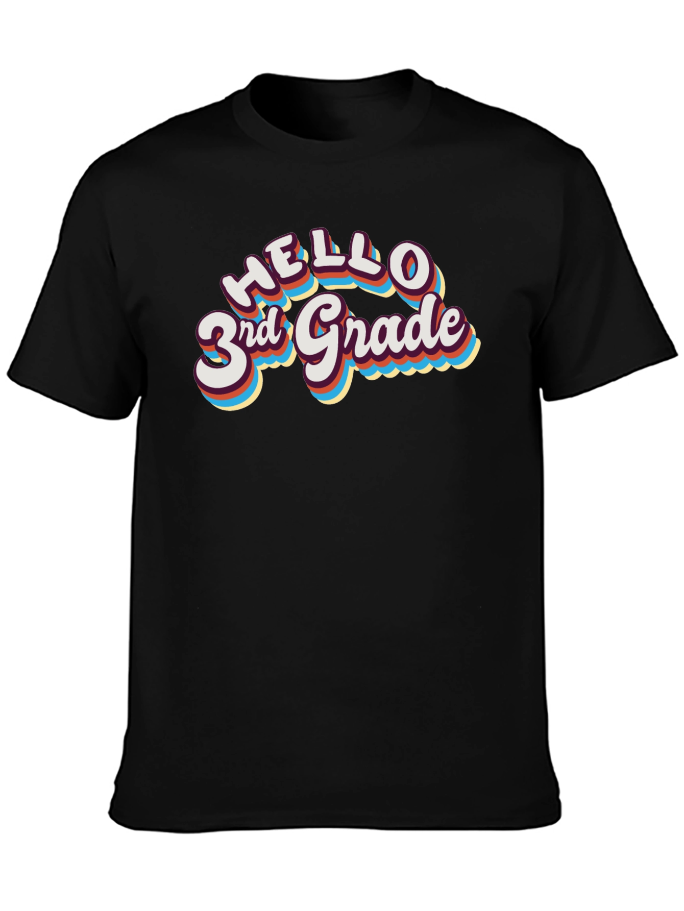 Hello 3rd Grade T-Shirt - Back to School Teacher Student Tee