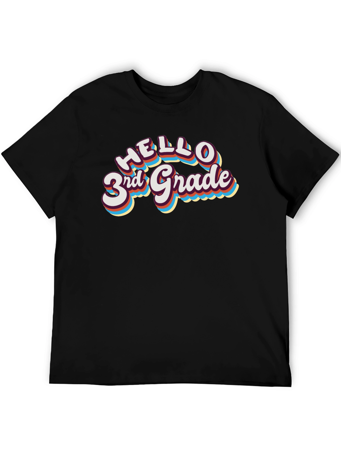 Hello 3rd Grade T-Shirt - Back to School Teacher Student Tee