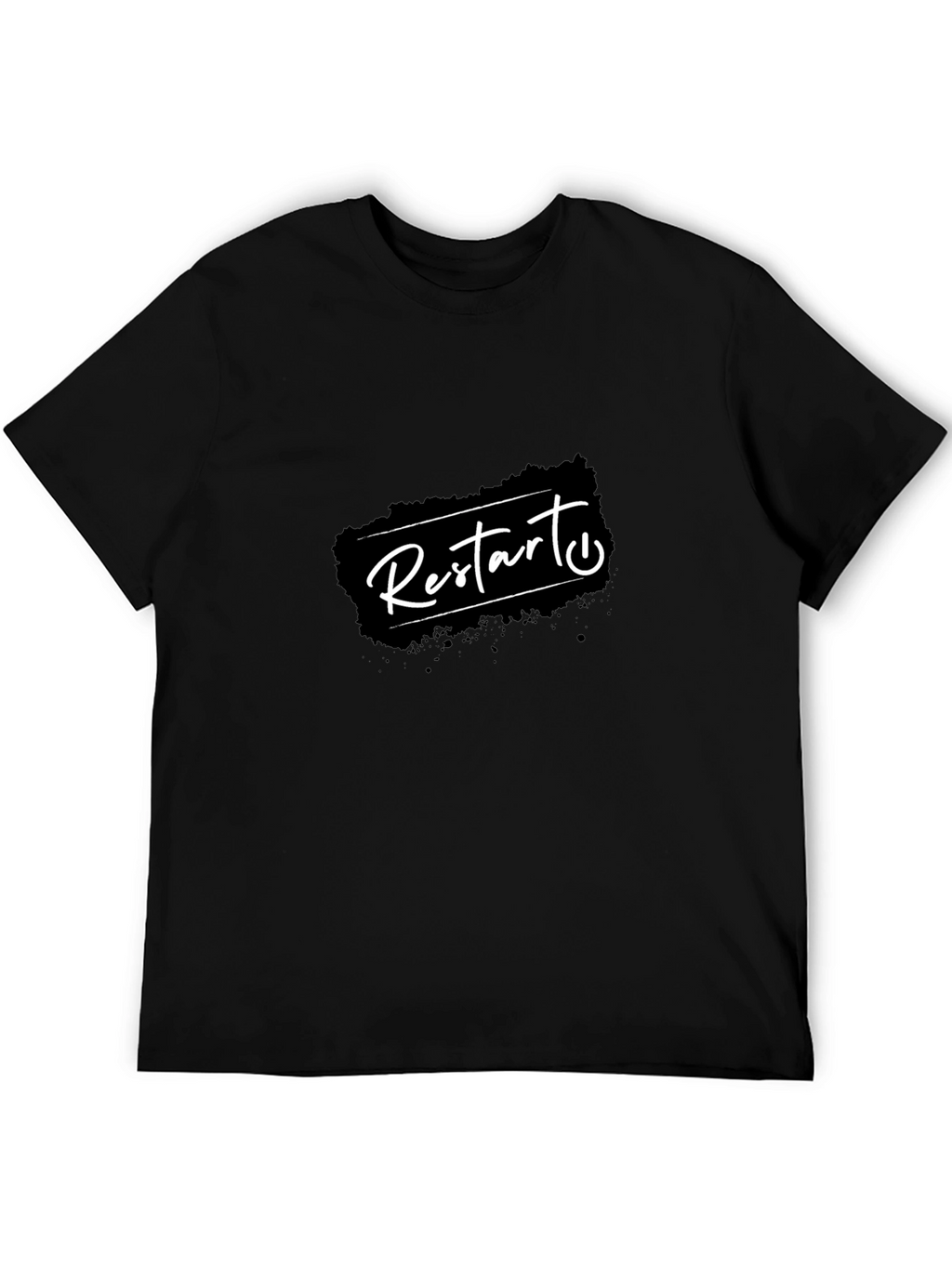 Restart Graphic T-Shirt - Black