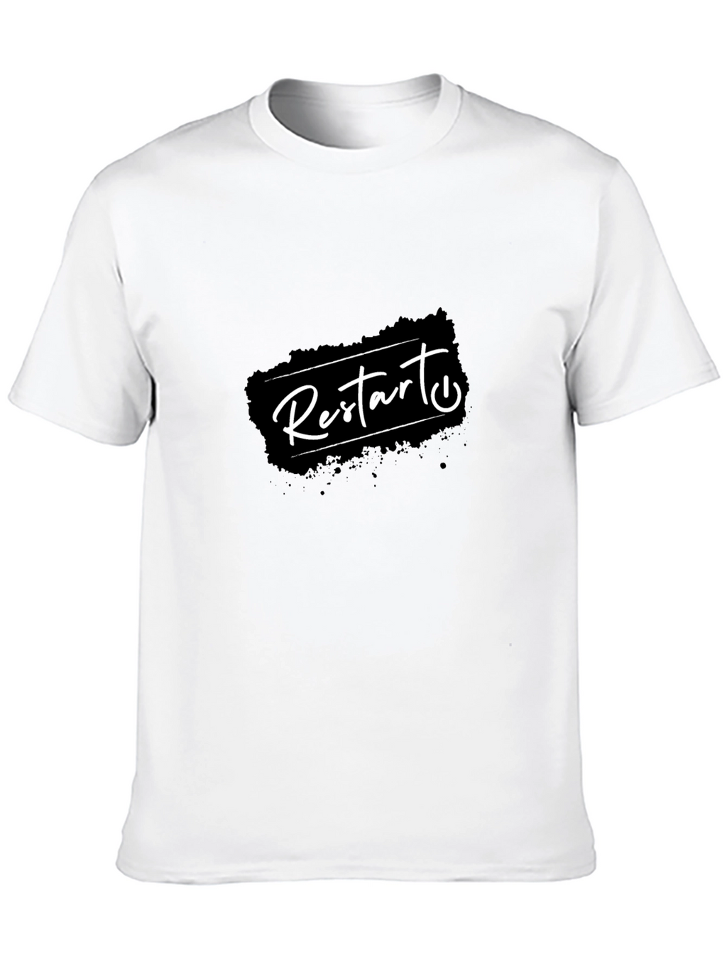 Restart Graphic T-Shirt - Black