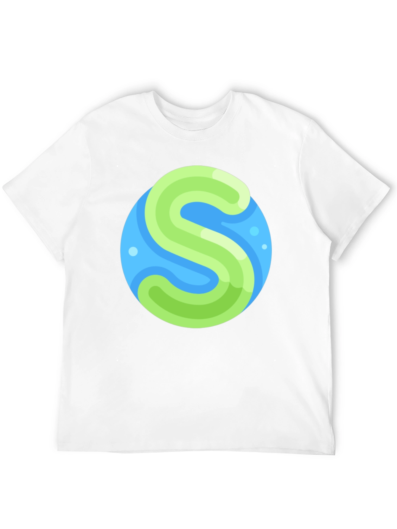 Abstract S Graphic Black T-Shirt