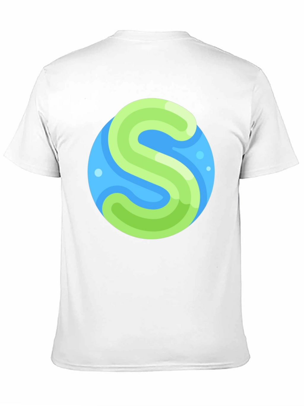 Abstract S Graphic Black T-Shirt