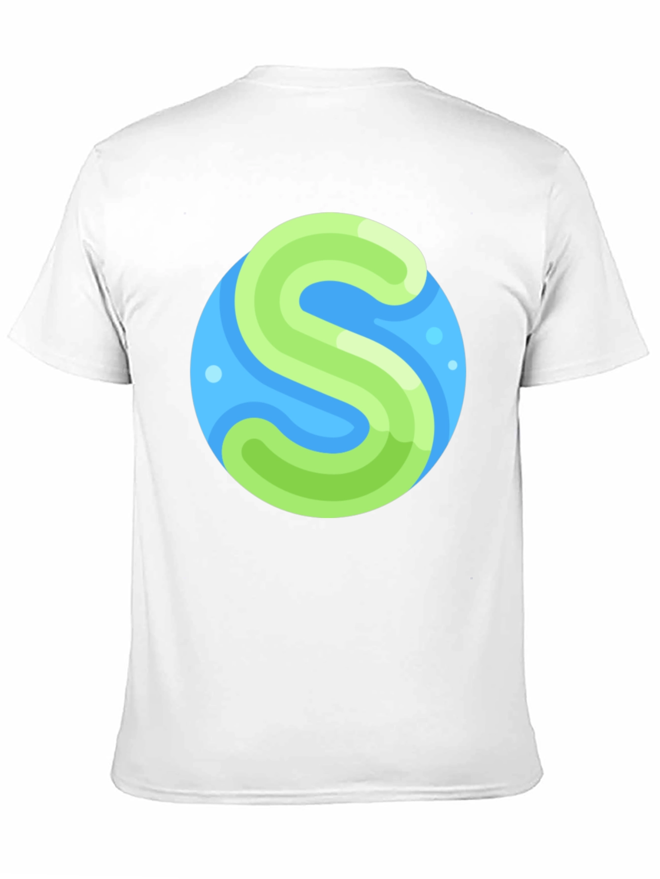 Abstract S Graphic Black T-Shirt