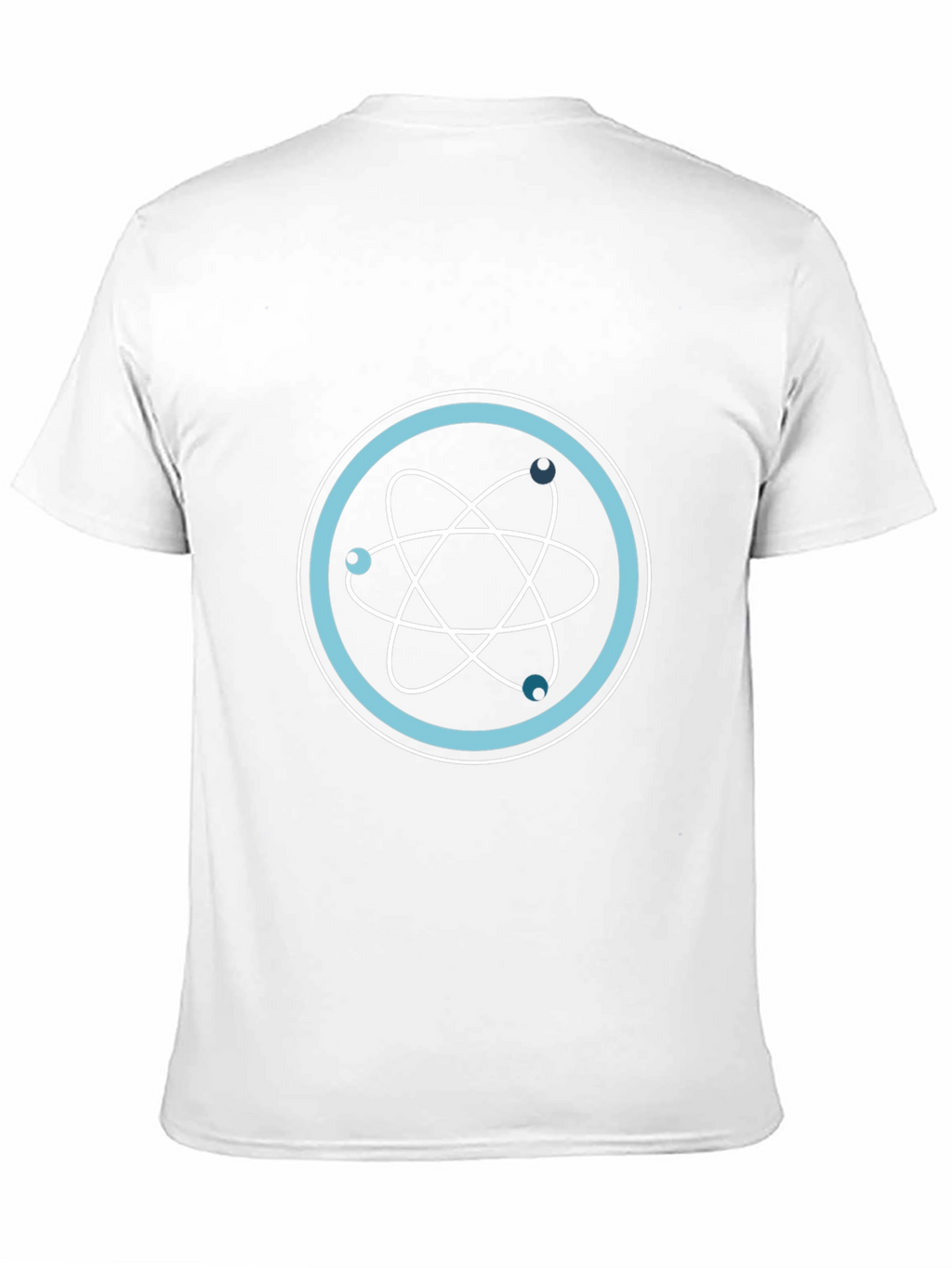 Science Atom Design Black T-Shirt