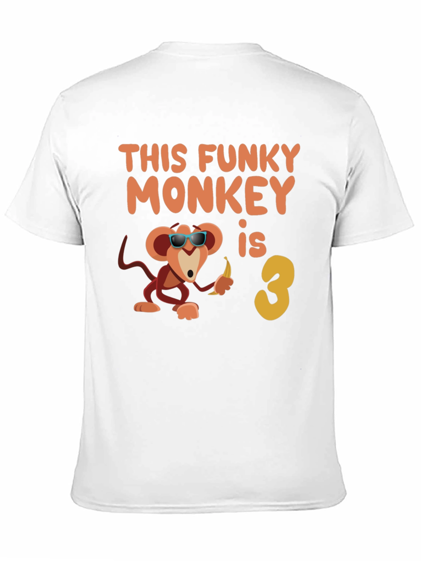 Funky Monkey Birthday T-Shirt - Third Birthday