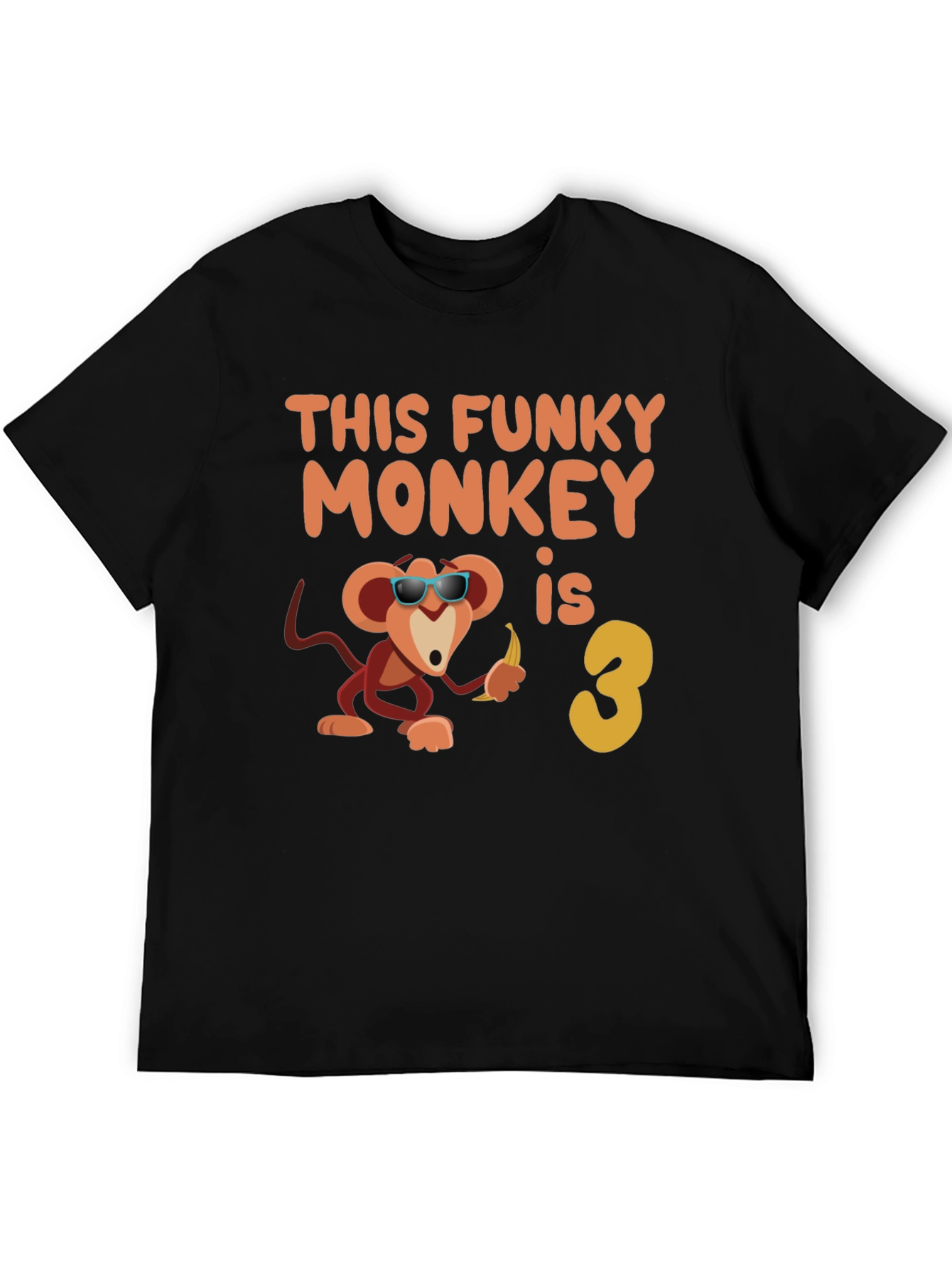 Funky Monkey Birthday T-Shirt - Third Birthday