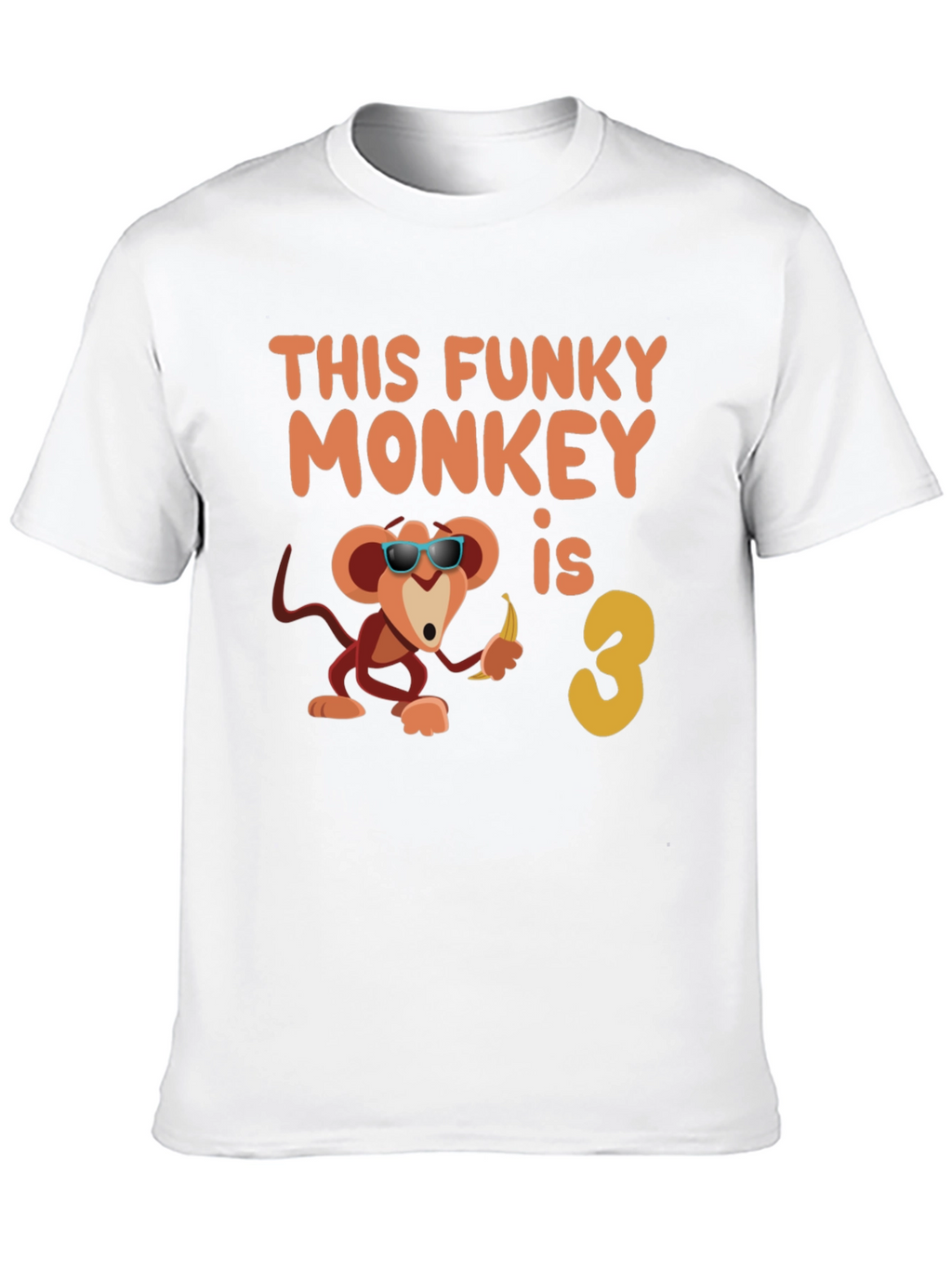 Funky Monkey Birthday T-Shirt - Third Birthday