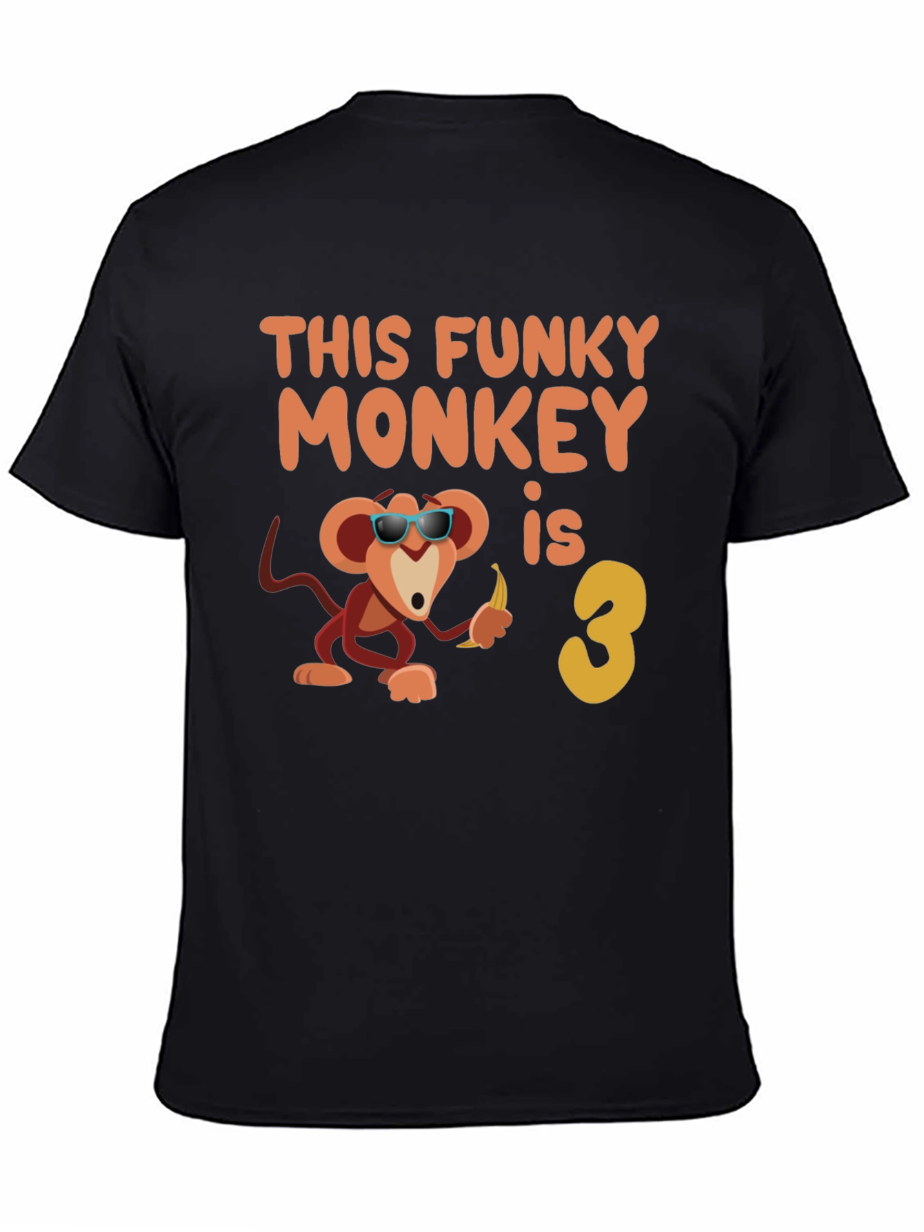 Funky Monkey Birthday T-Shirt - Third Birthday