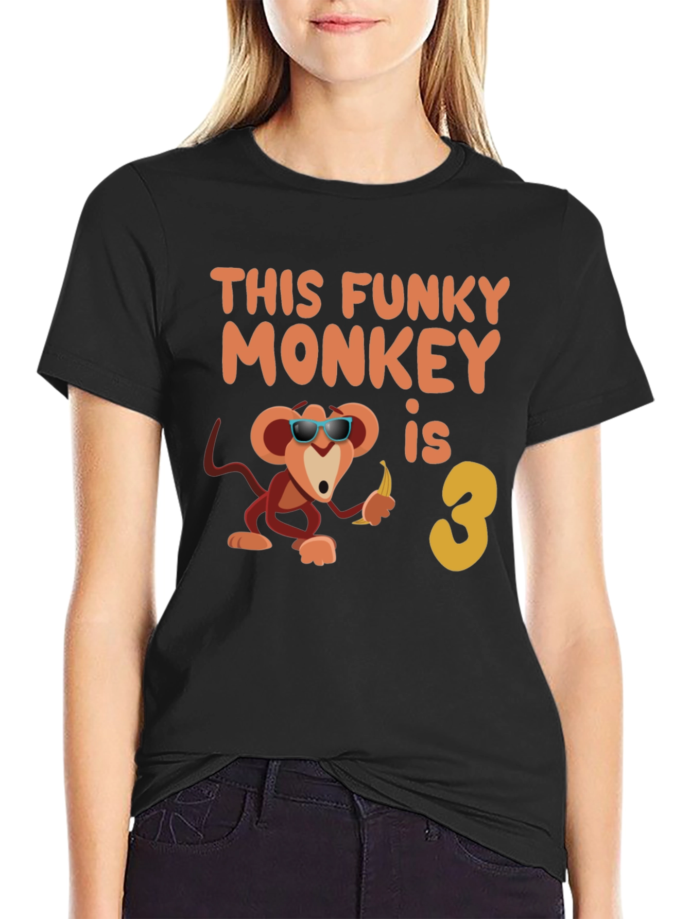 Funky Monkey Birthday T-Shirt - Third Birthday