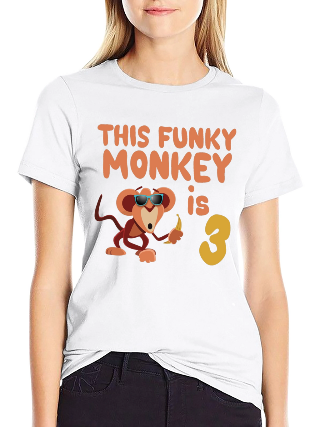 Funky Monkey Birthday T-Shirt - Third Birthday