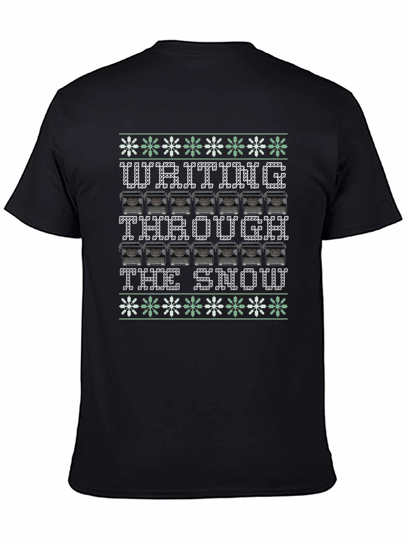 Writing Through the Snow Ugly Christmas T-Shirt