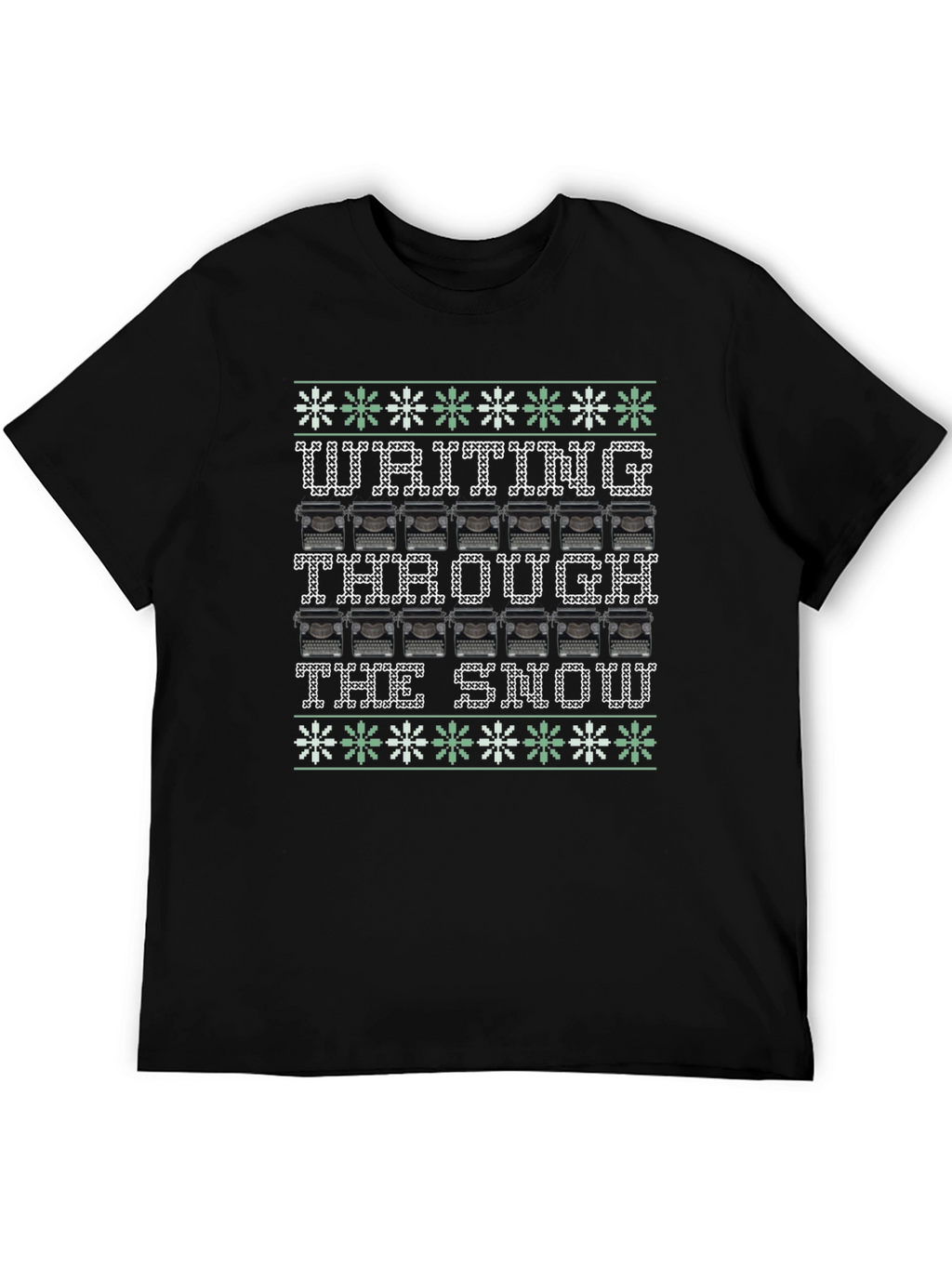 Writing Through the Snow Ugly Christmas T-Shirt