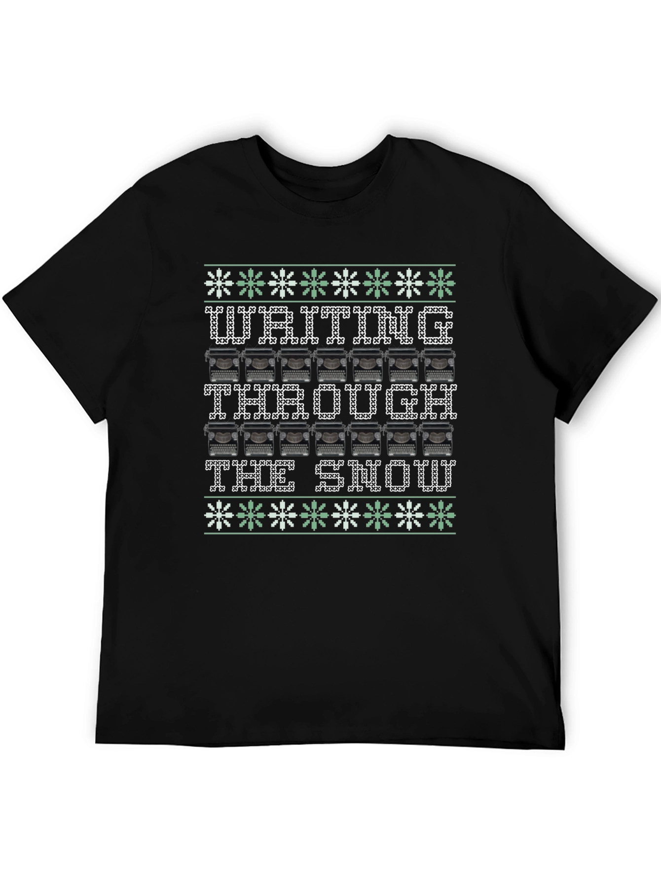 Writing Through the Snow Ugly Christmas T-Shirt