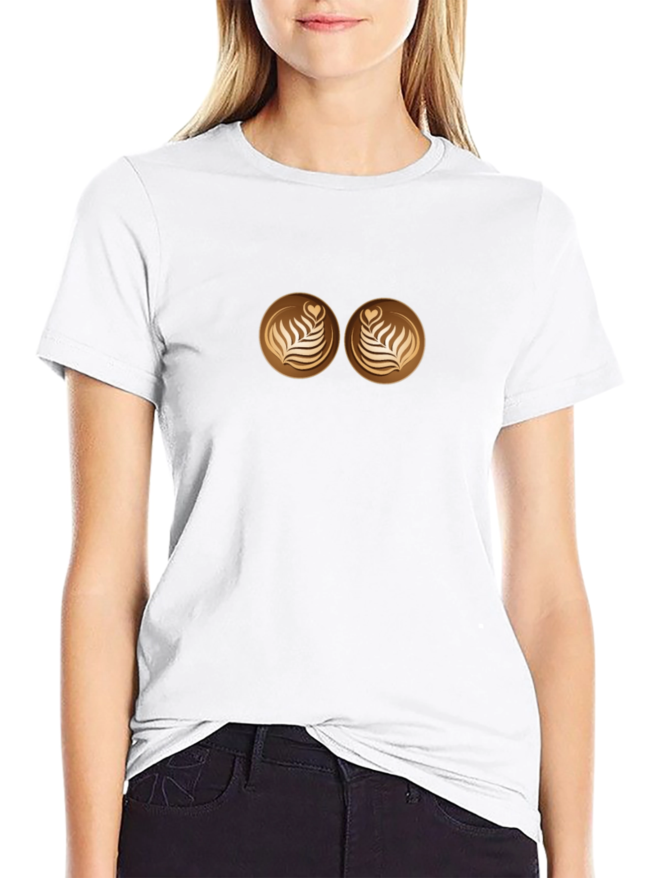 Latte Art Graphic T-Shirt