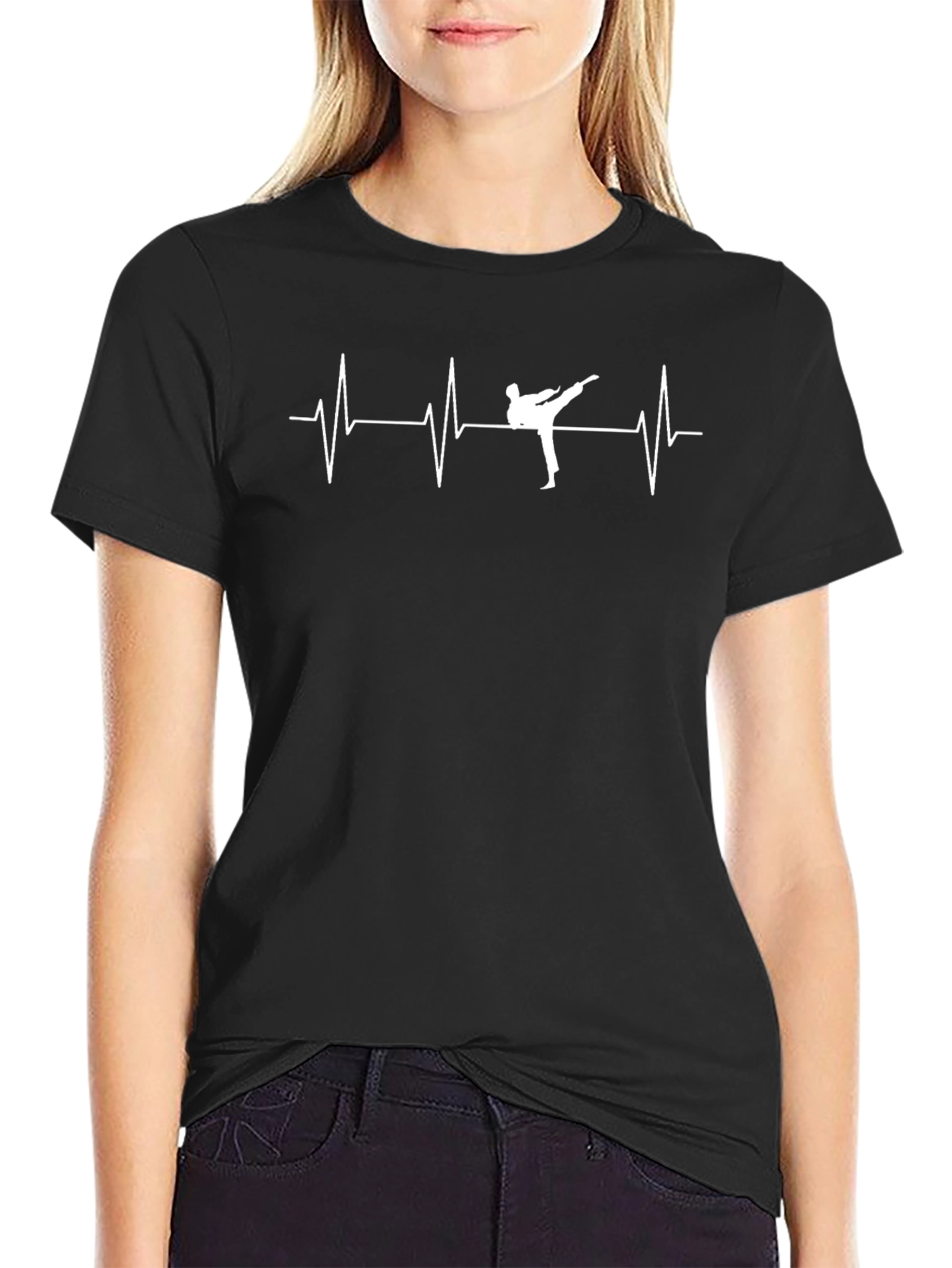 Heartbeat Kick T-Shirt - Martial Arts Graphic Tee