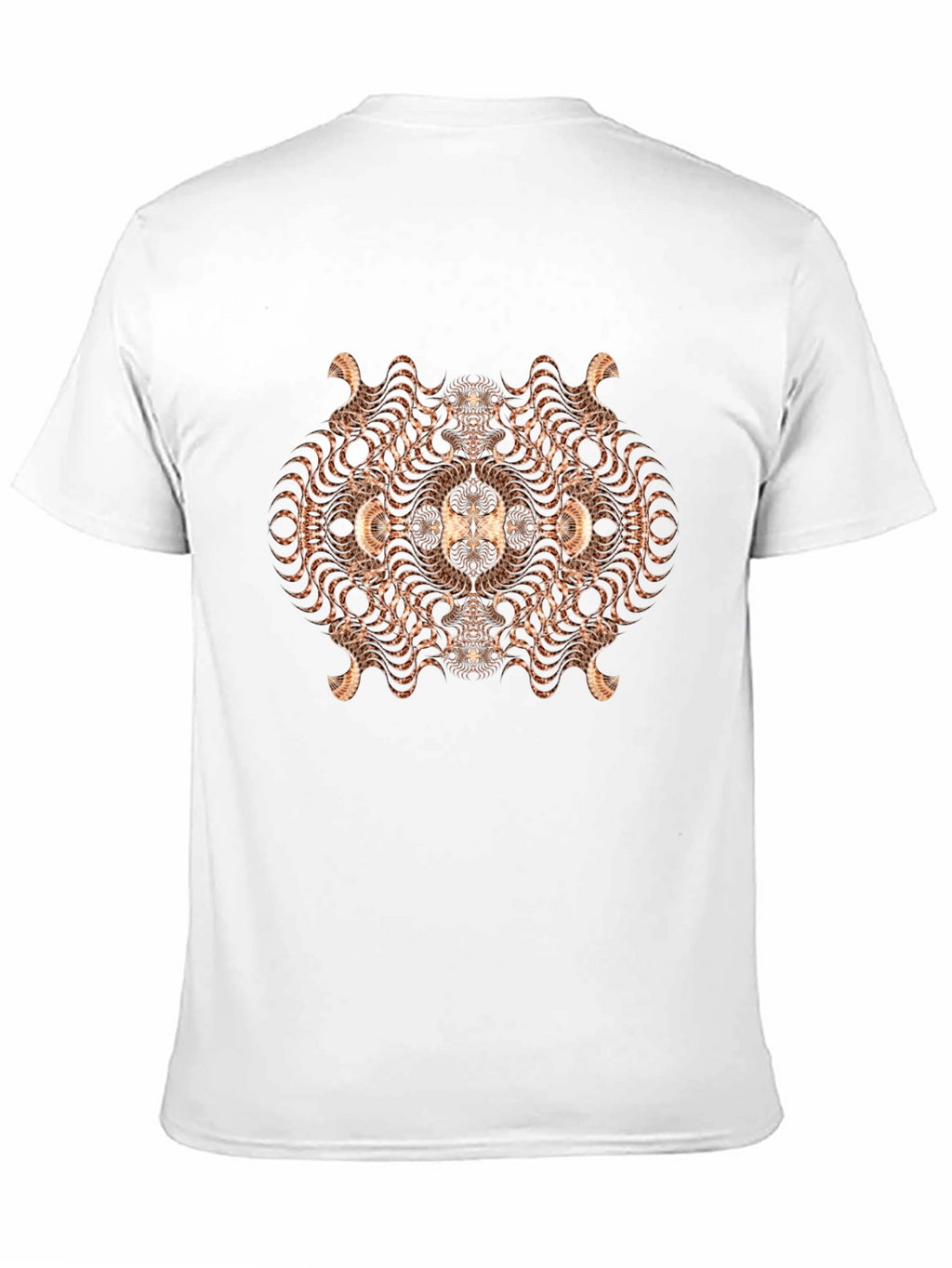 Abstract Fractal Graphic T-Shirt - Black