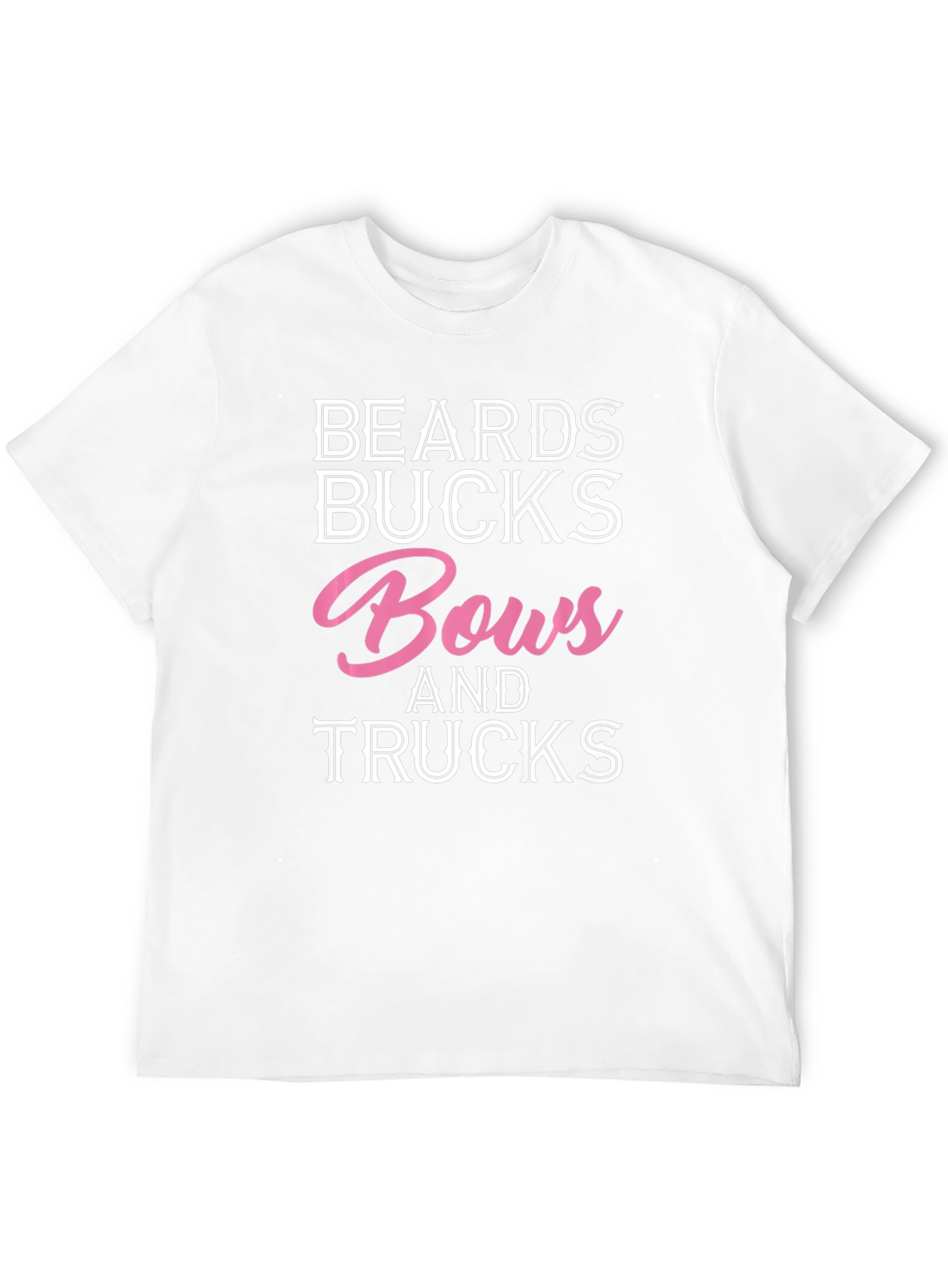 Beards Bucks Bows and Trucks Graphic T-Shirt