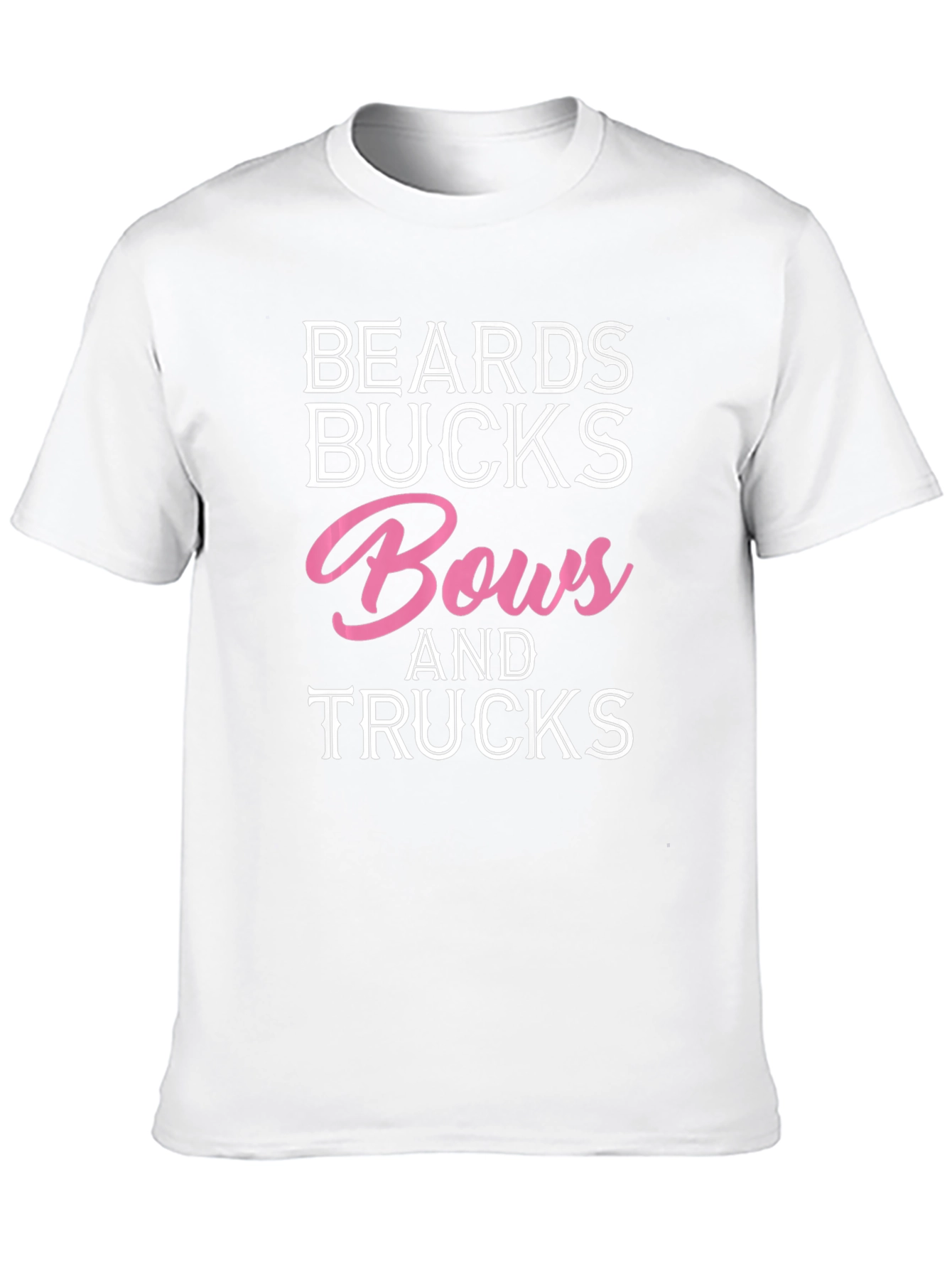 Beards Bucks Bows and Trucks Graphic T-Shirt